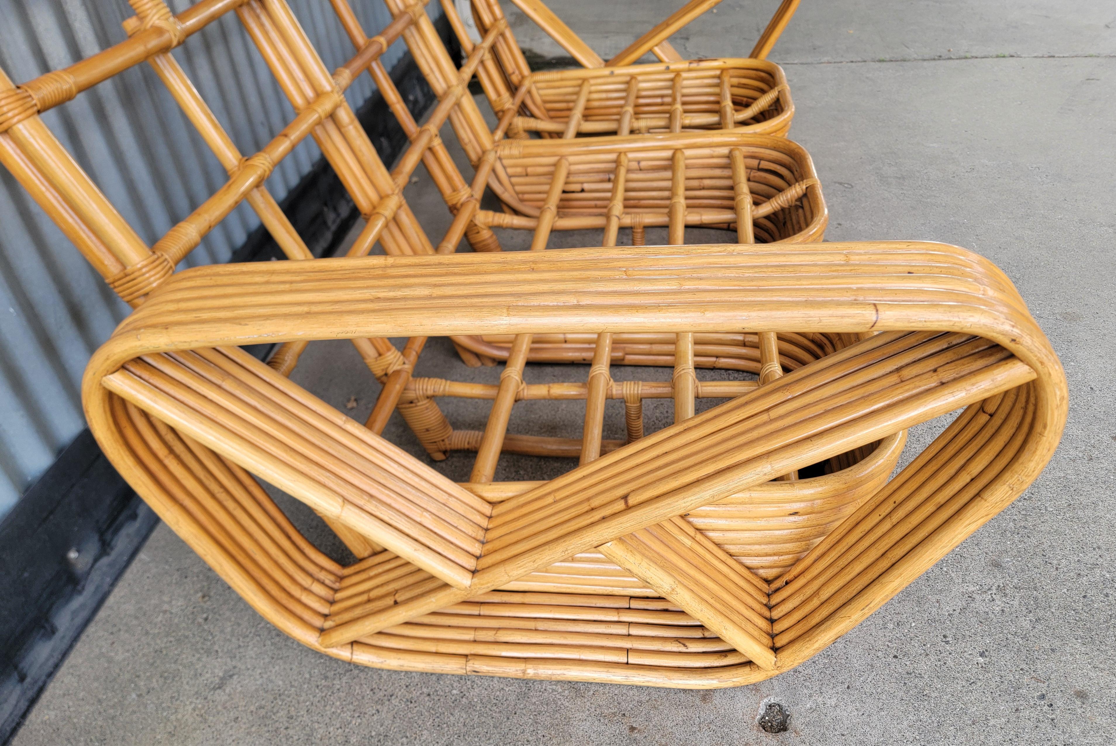 Paul Frankl Design Bamboo Sofa In Good Condition In Fulton, CA