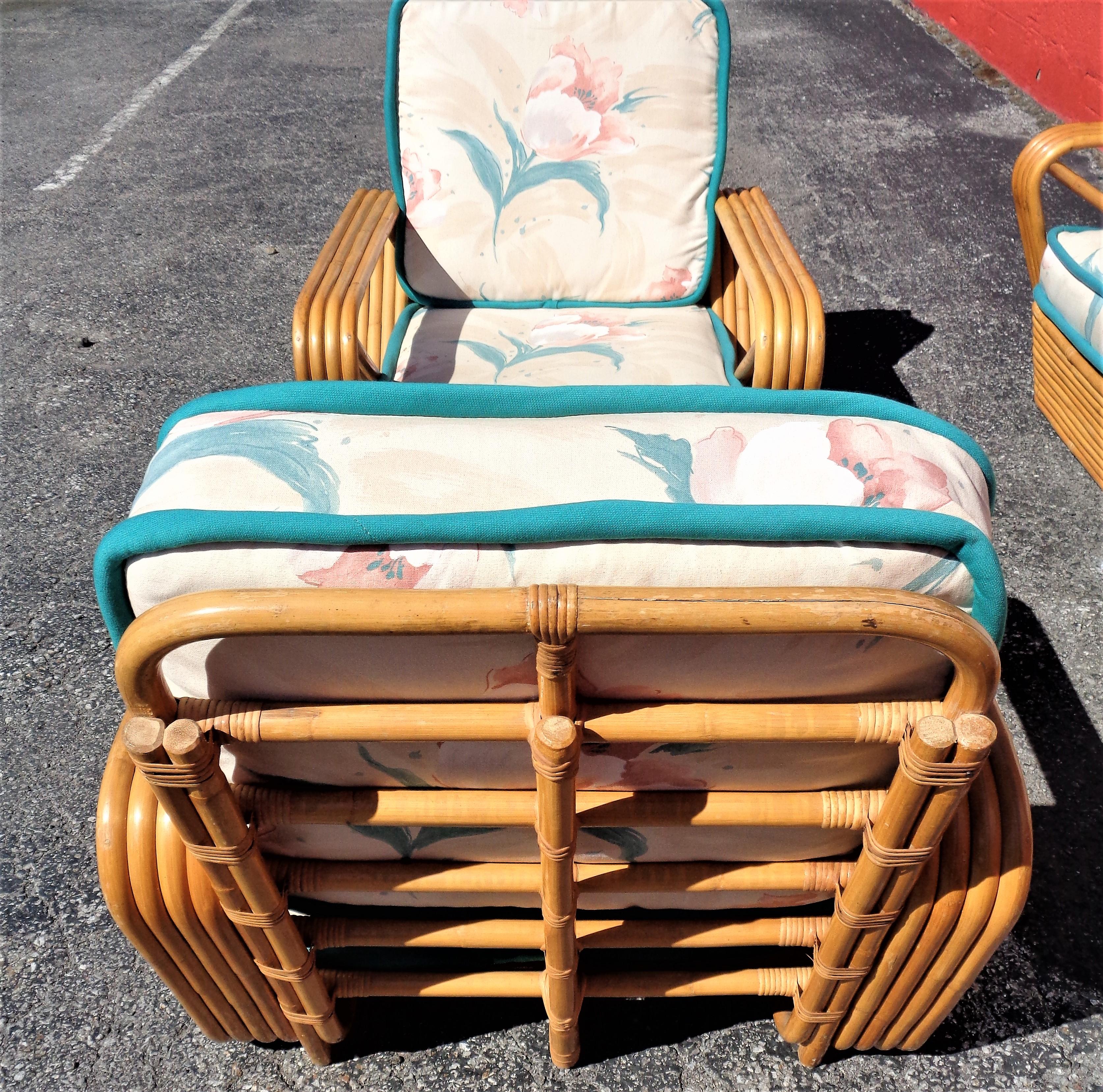 Paul Frankl Rattan Suite of Furniture 4