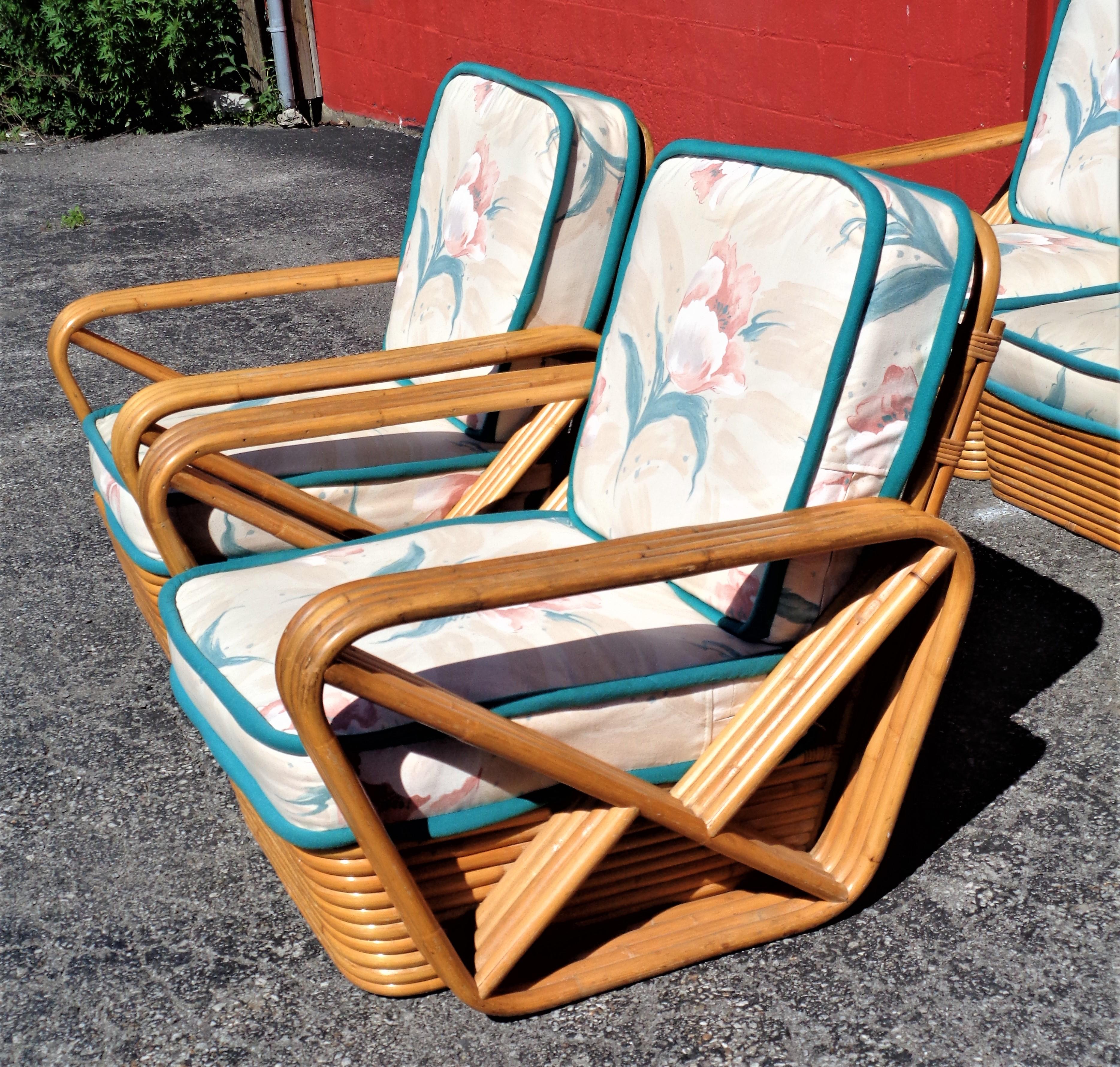 Paul Frankl Rattan Suite of Furniture 5