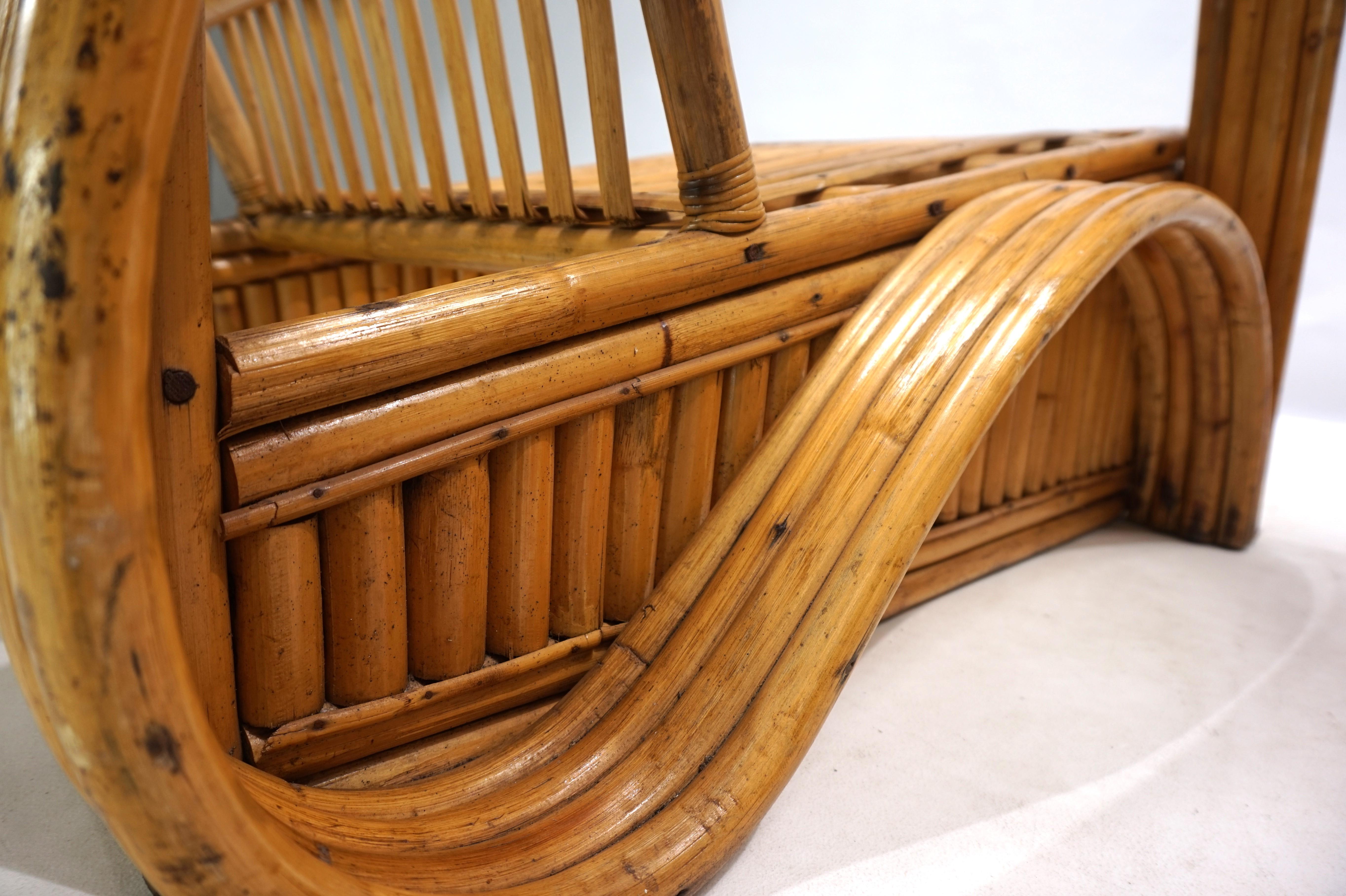 Paul Frankl Design Rattan Two-Seater Sofa, 1940 For Sale 7