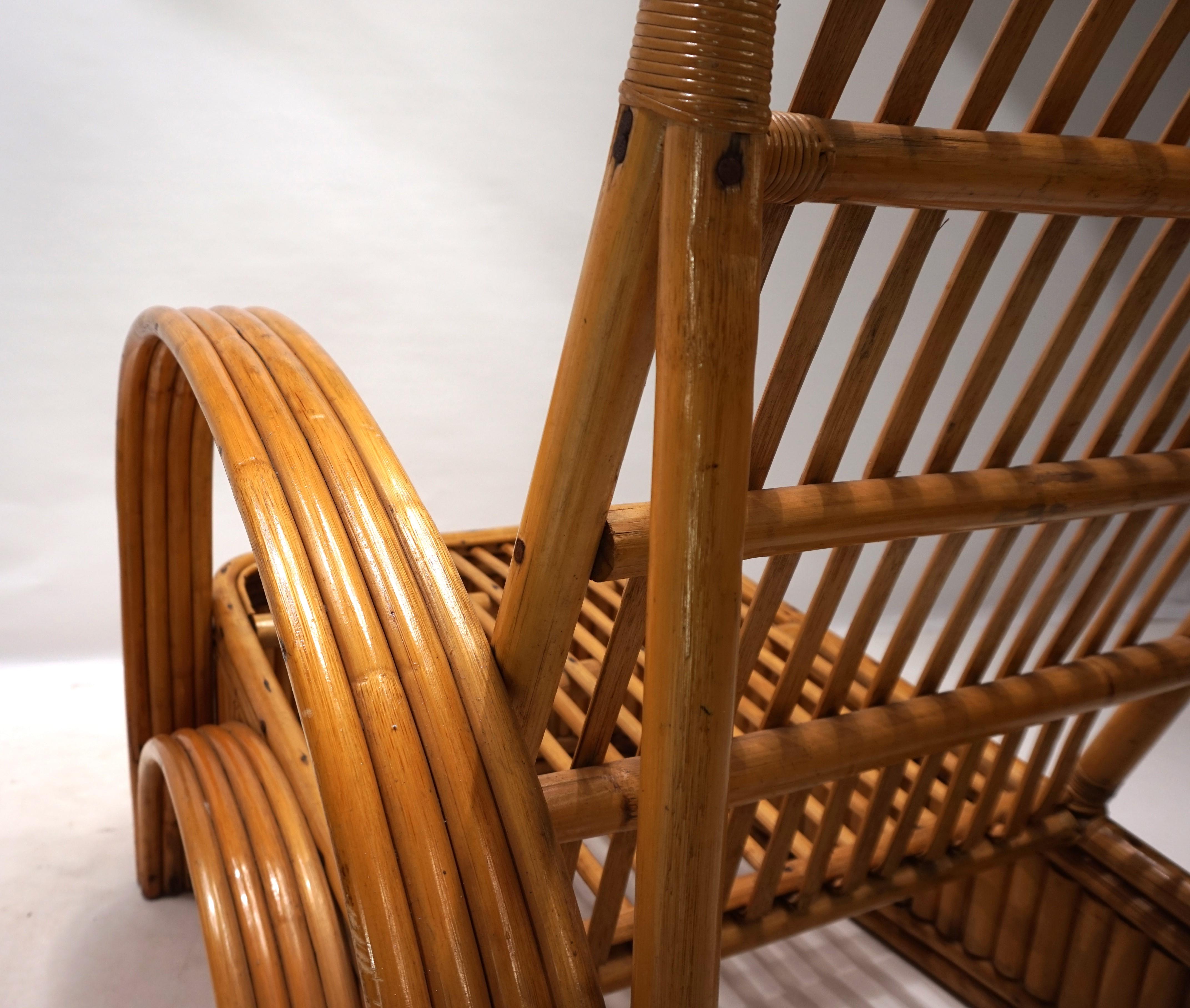 Paul Frankl Design Rattan Two-Seater Sofa, 1940 For Sale 13