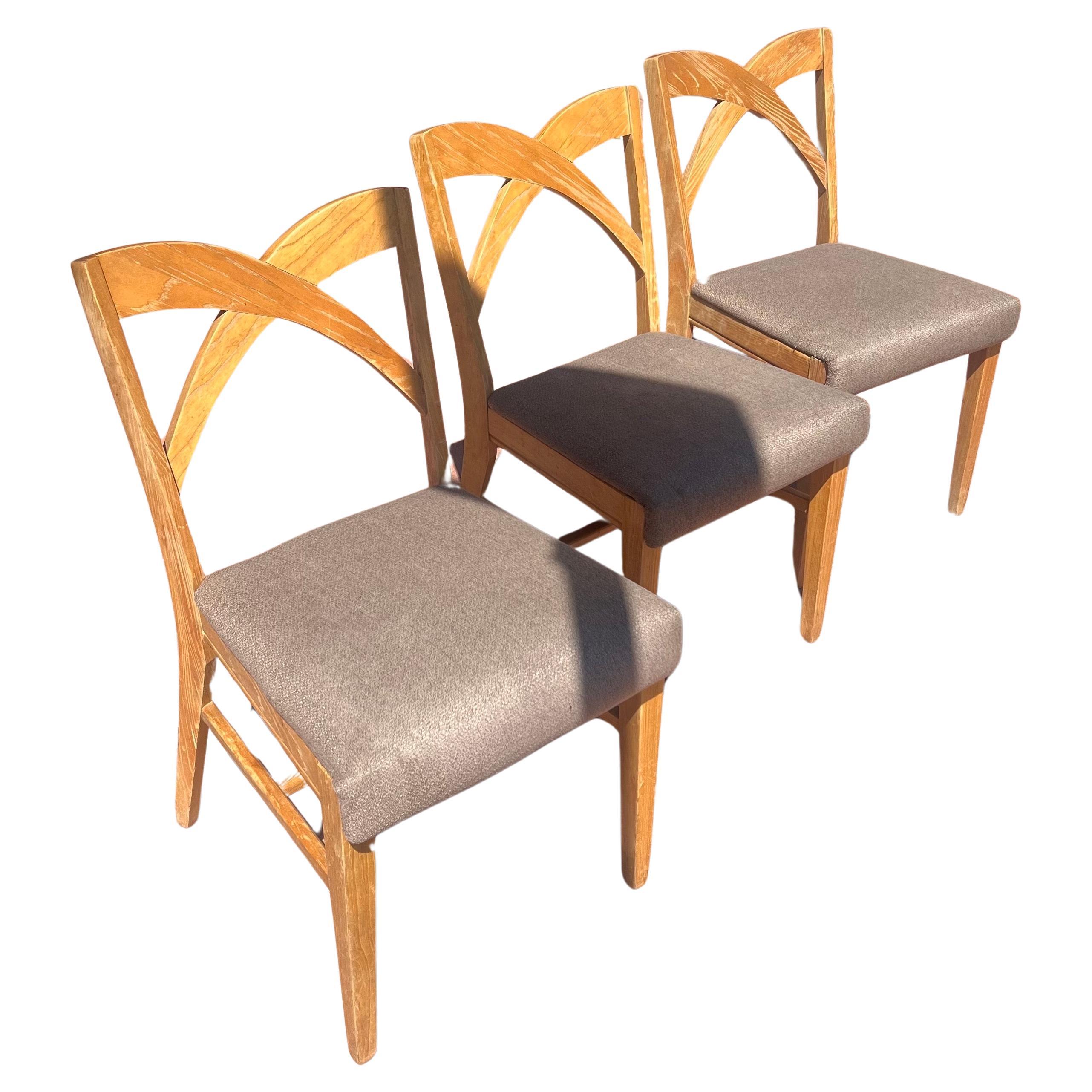 Chaises de salle à manger Paul Frankl pour Brown Saltman 3 Disponibles Vendues à l'unité