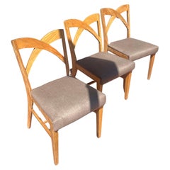 Chaises de salle à manger Paul Frankl pour Brown Saltman 3 Disponibles Vendues à l'unité