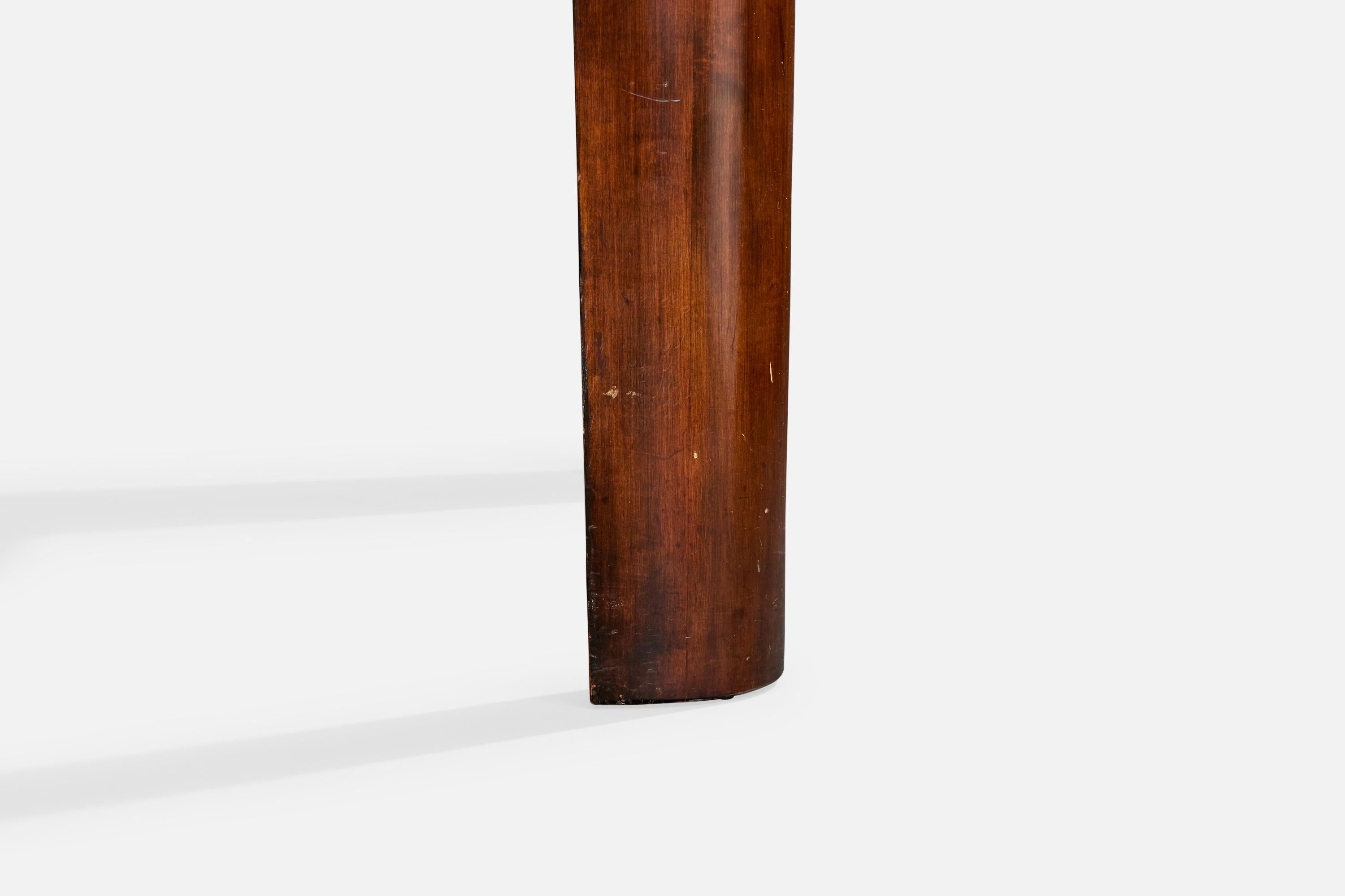 Paul Frankl, Dining Table, Mahogany, Cork, USA, 1950s For Sale 1