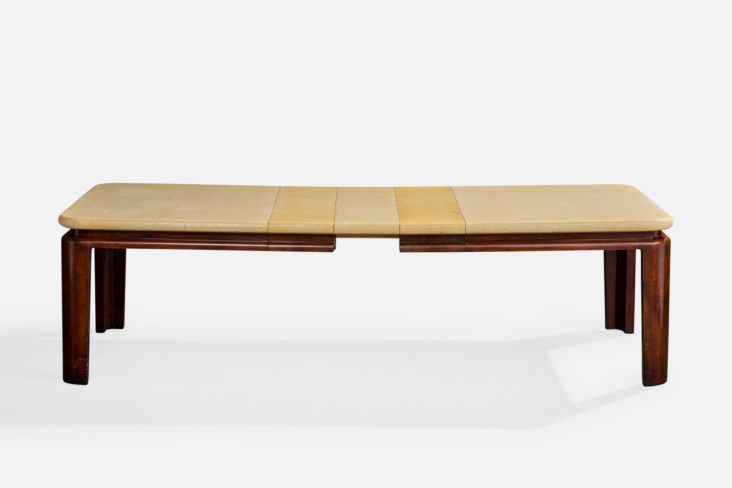 Paul Frankl, Dining Table, Mahogany, Cork, USA, 1950s For Sale 3
