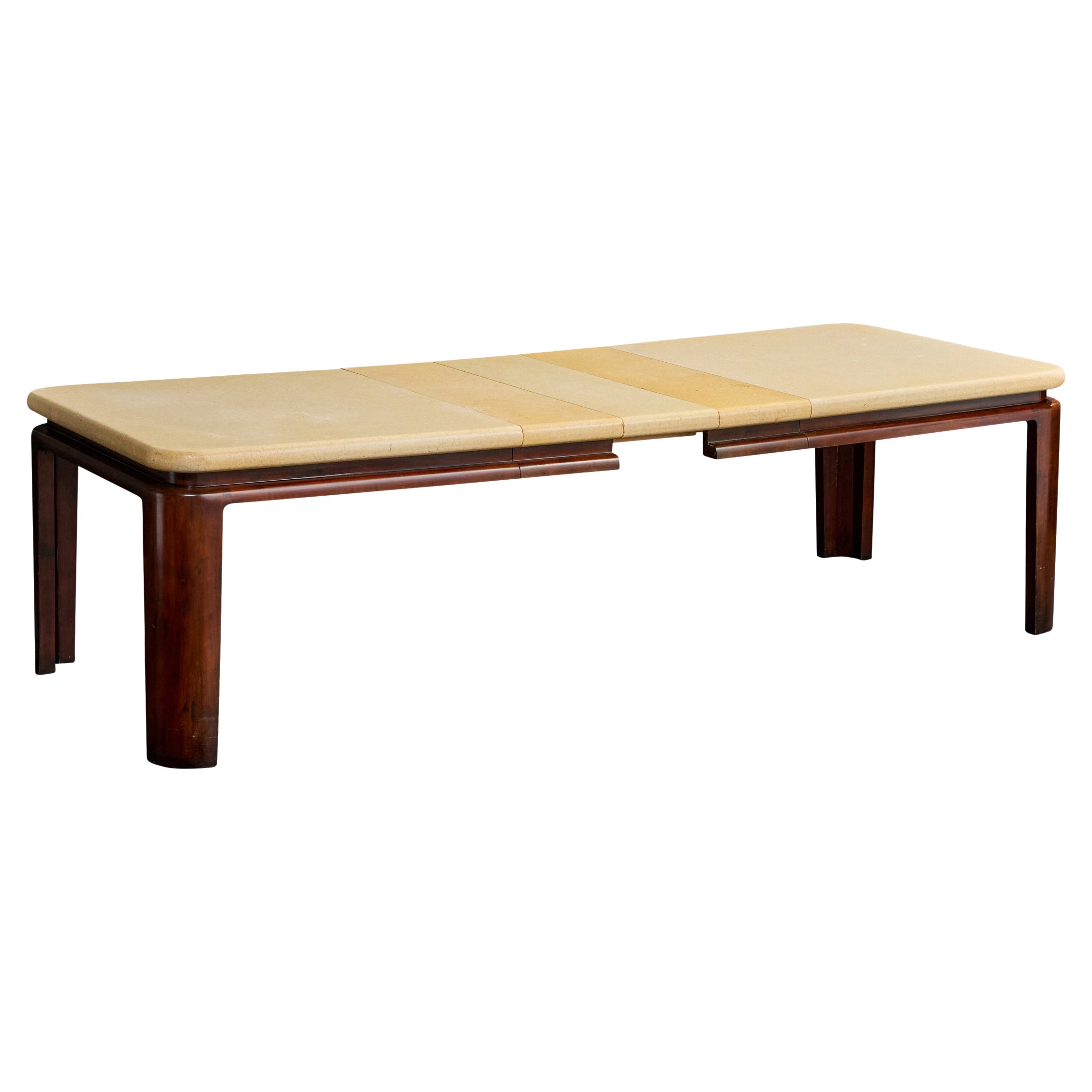 Paul Frankl, Dining Table, Mahogany, Cork, USA, 1950s