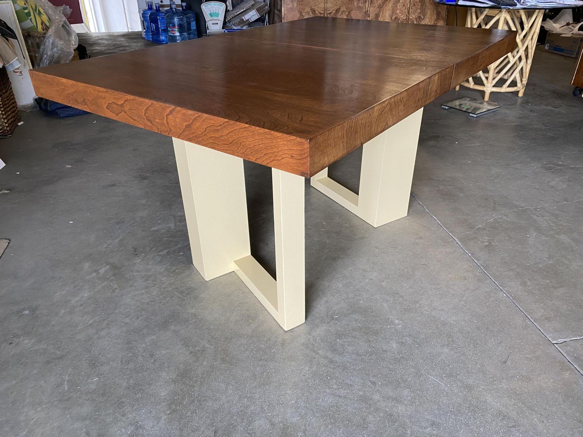 Mid-20th Century Paul Frankl Dining Table with Architectural Base For Sale