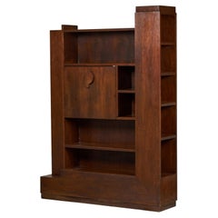 Paul Frankl Fall Front Walnut Skyscraper Desk