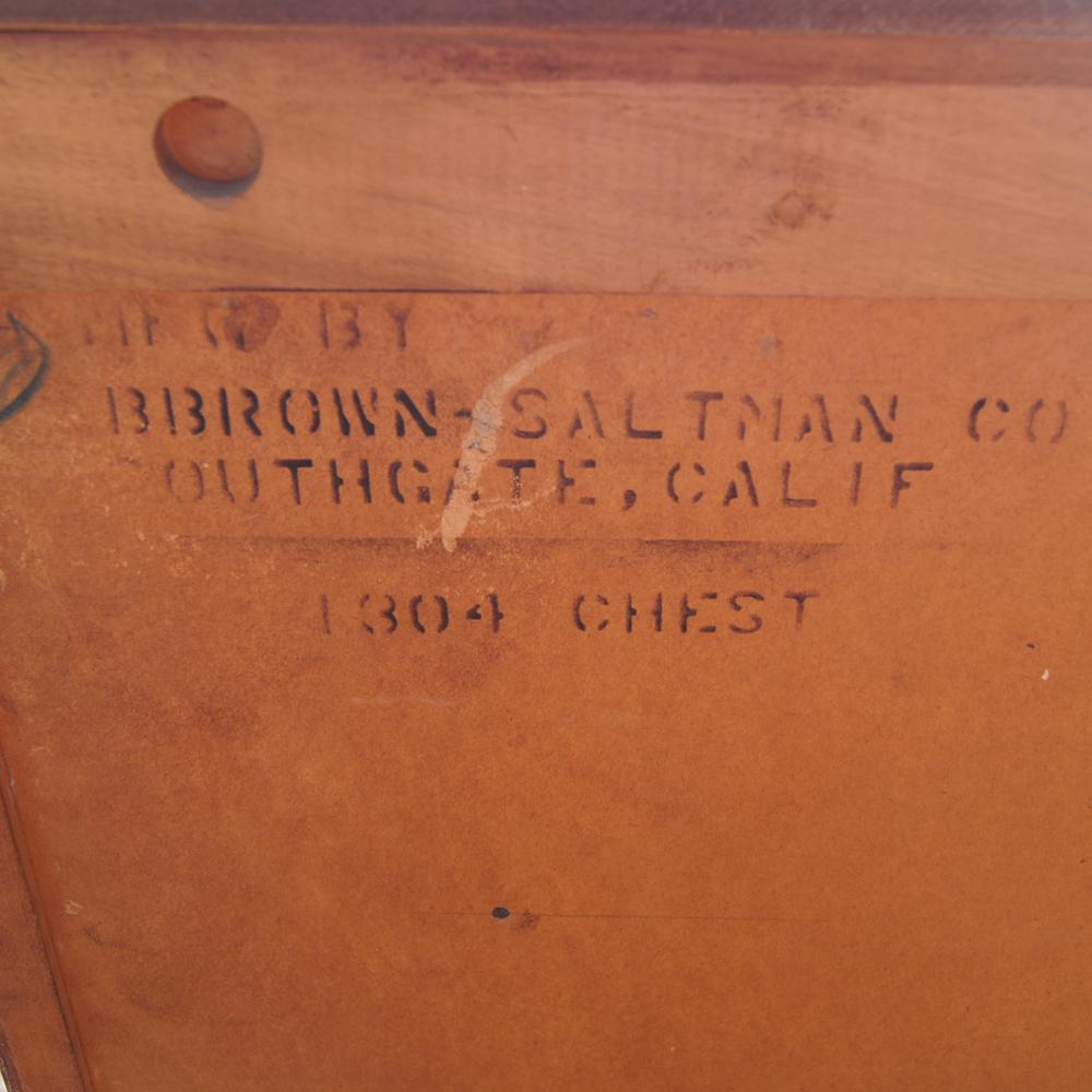 Paul Frankl For Brown Saltman Chest Dresser In Good Condition For Sale In Pasadena, TX