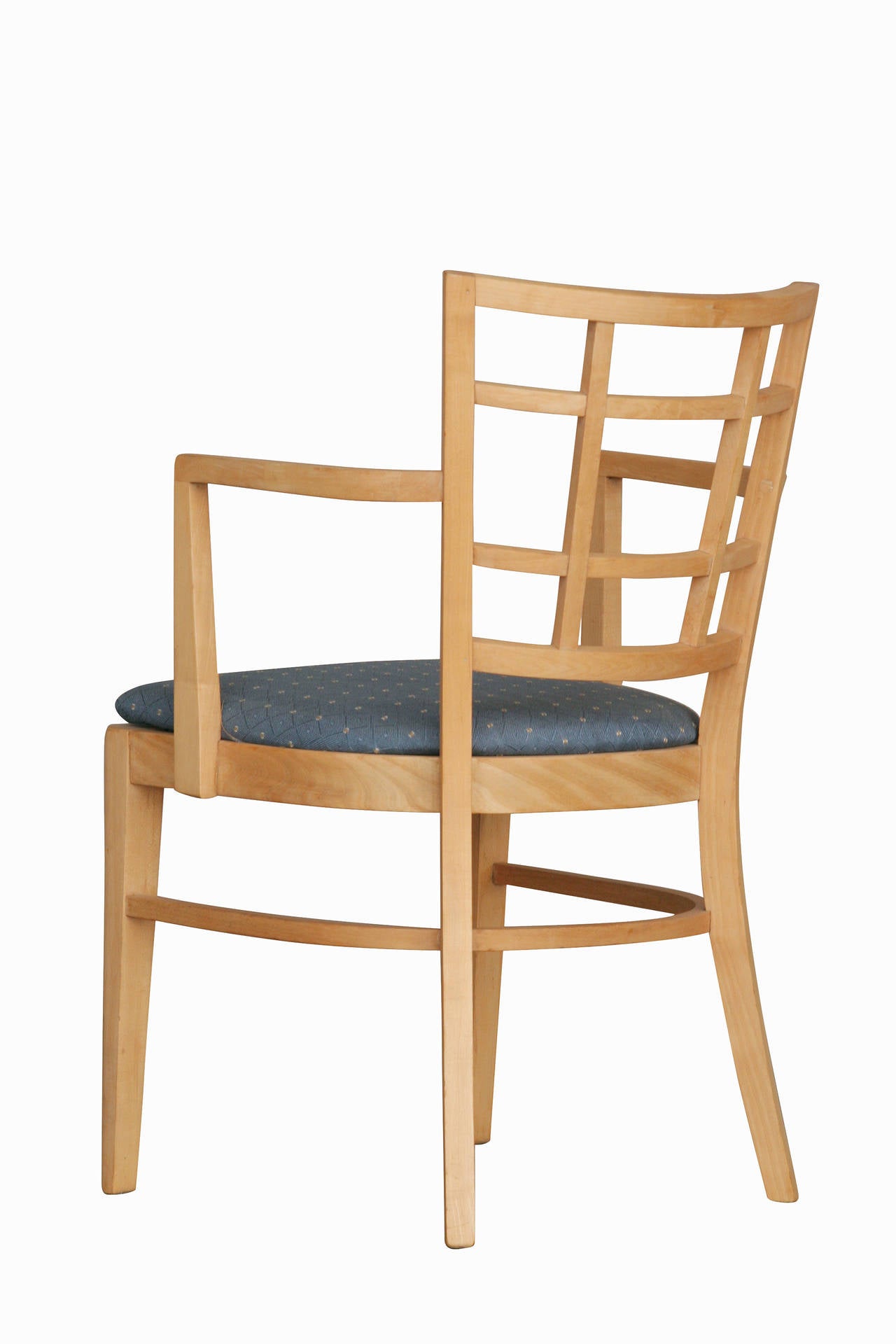 Paul Frankl for Brown Saltman Dining Chair, Set of Seven at 1stDibs