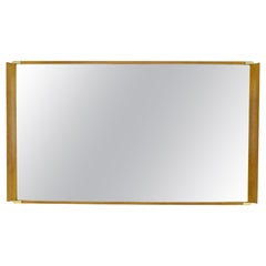 Specchio da parete rettangolare “Light Walnut” di Paul Frankl per John Stuart, anni ’50 circa