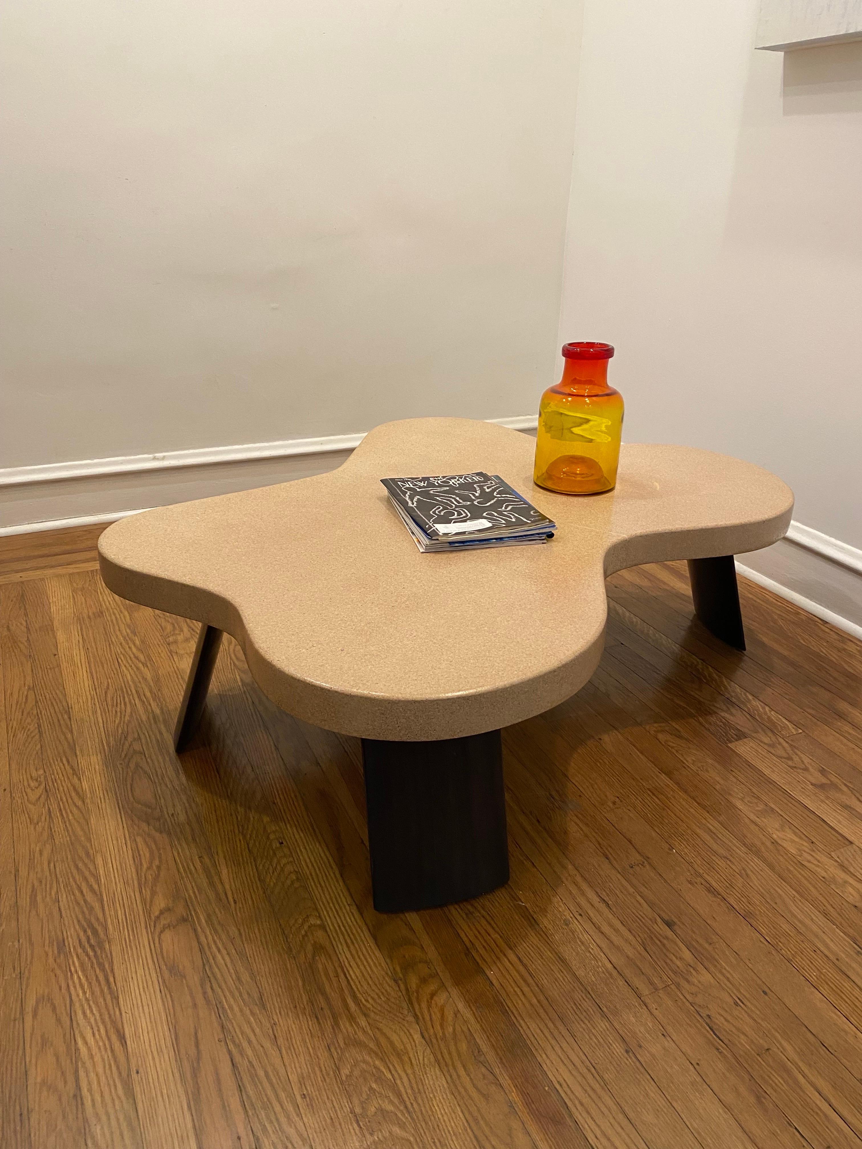 Paul Frankl for Johnson Furniture Co. Cork Amoeba Shaped Coffee Table model 5005 3
