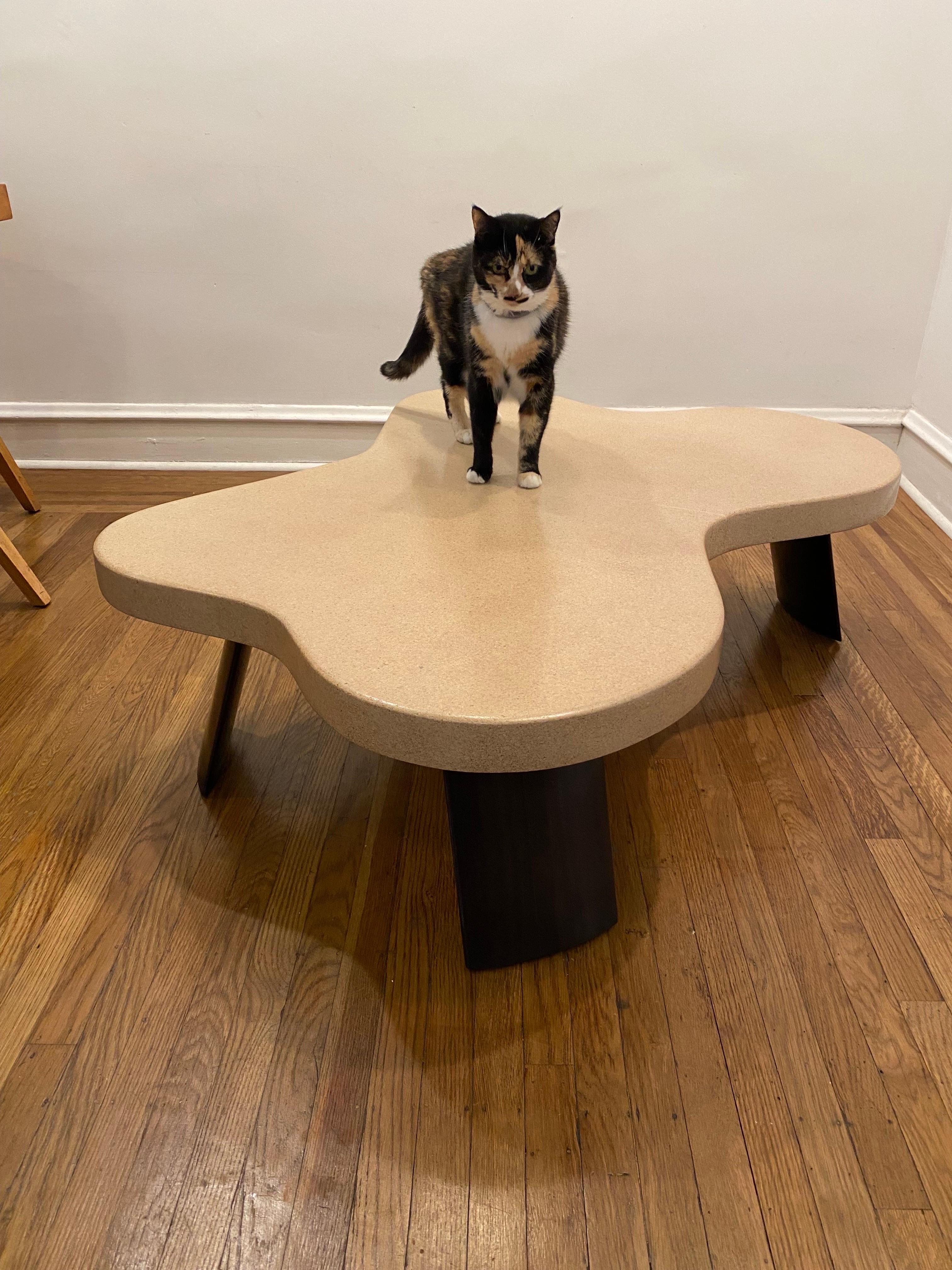 Paul Frankl for Johnson Furniture Co. Cork Amoeba Shaped Coffee Table model 5005 4
