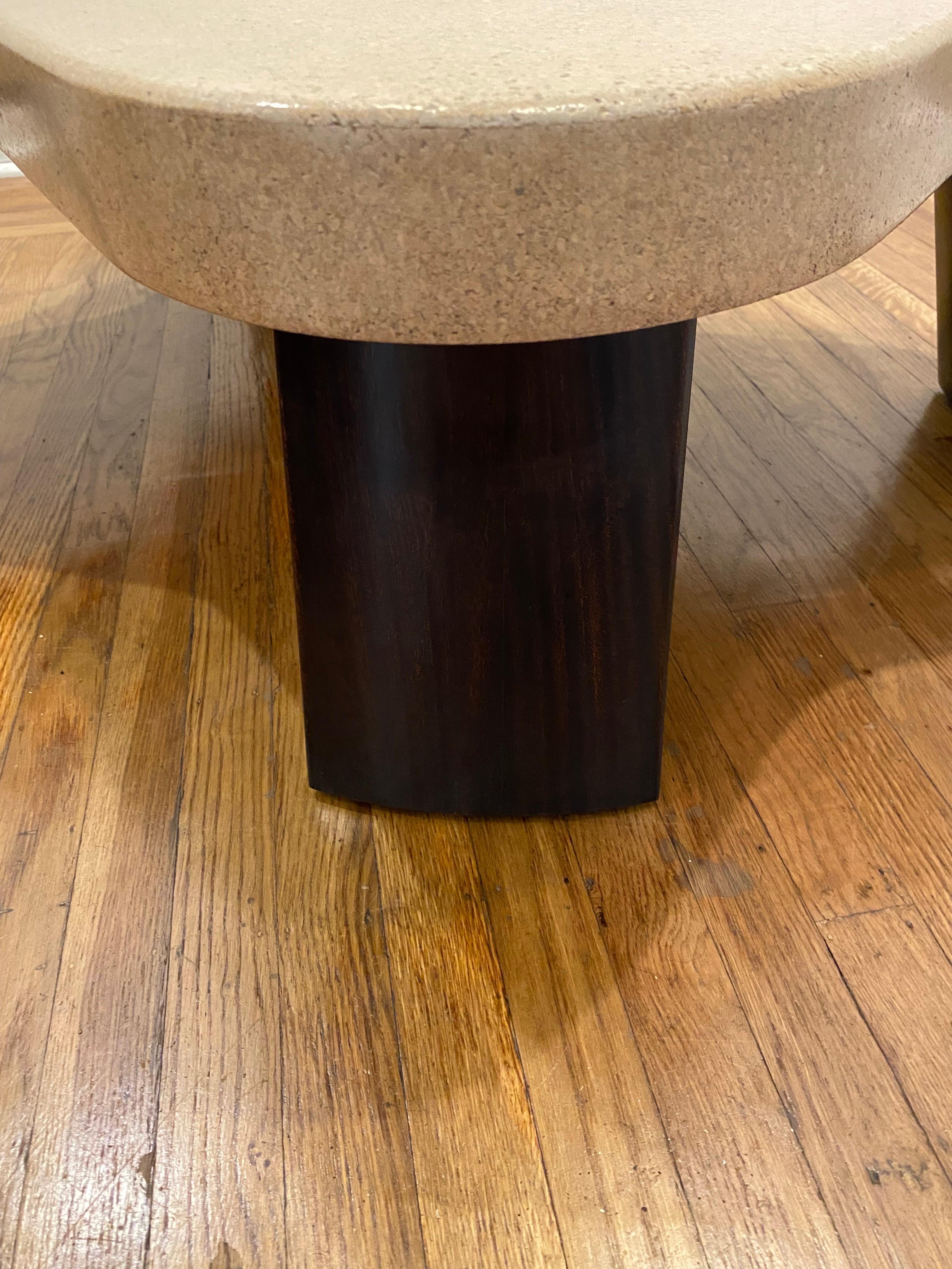 Paul Frankl for Johnson Furniture Co. Cork Amoeba Shaped Coffee Table model 5005 5