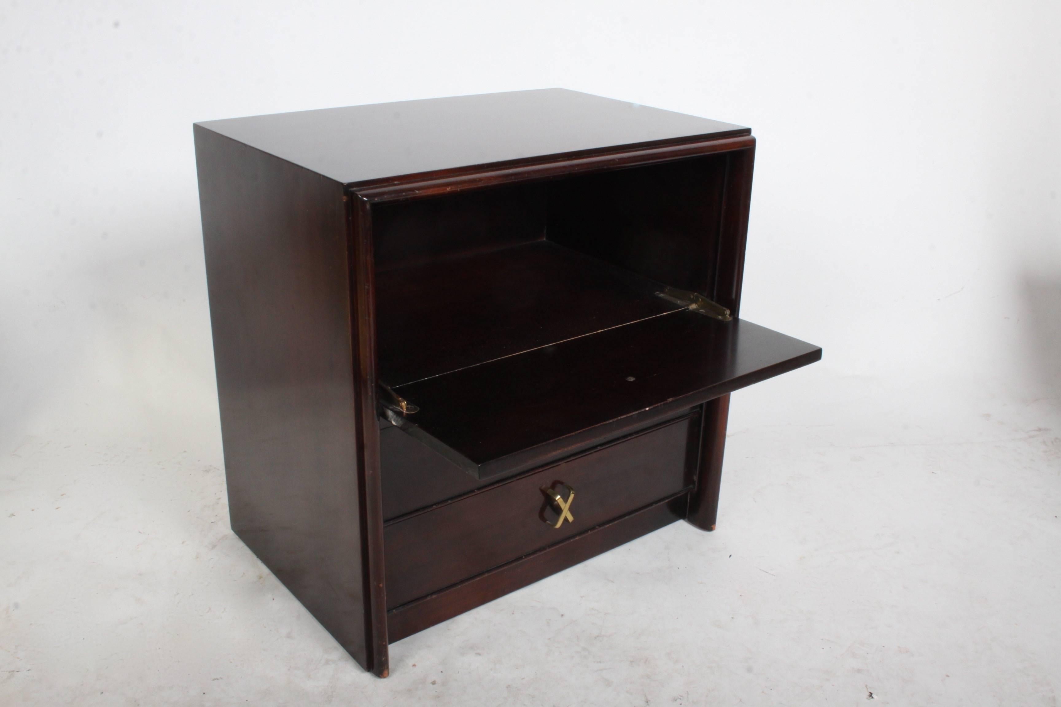 American Paul Frankl for Johnson Furniture Co. Single Nightstand For Sale