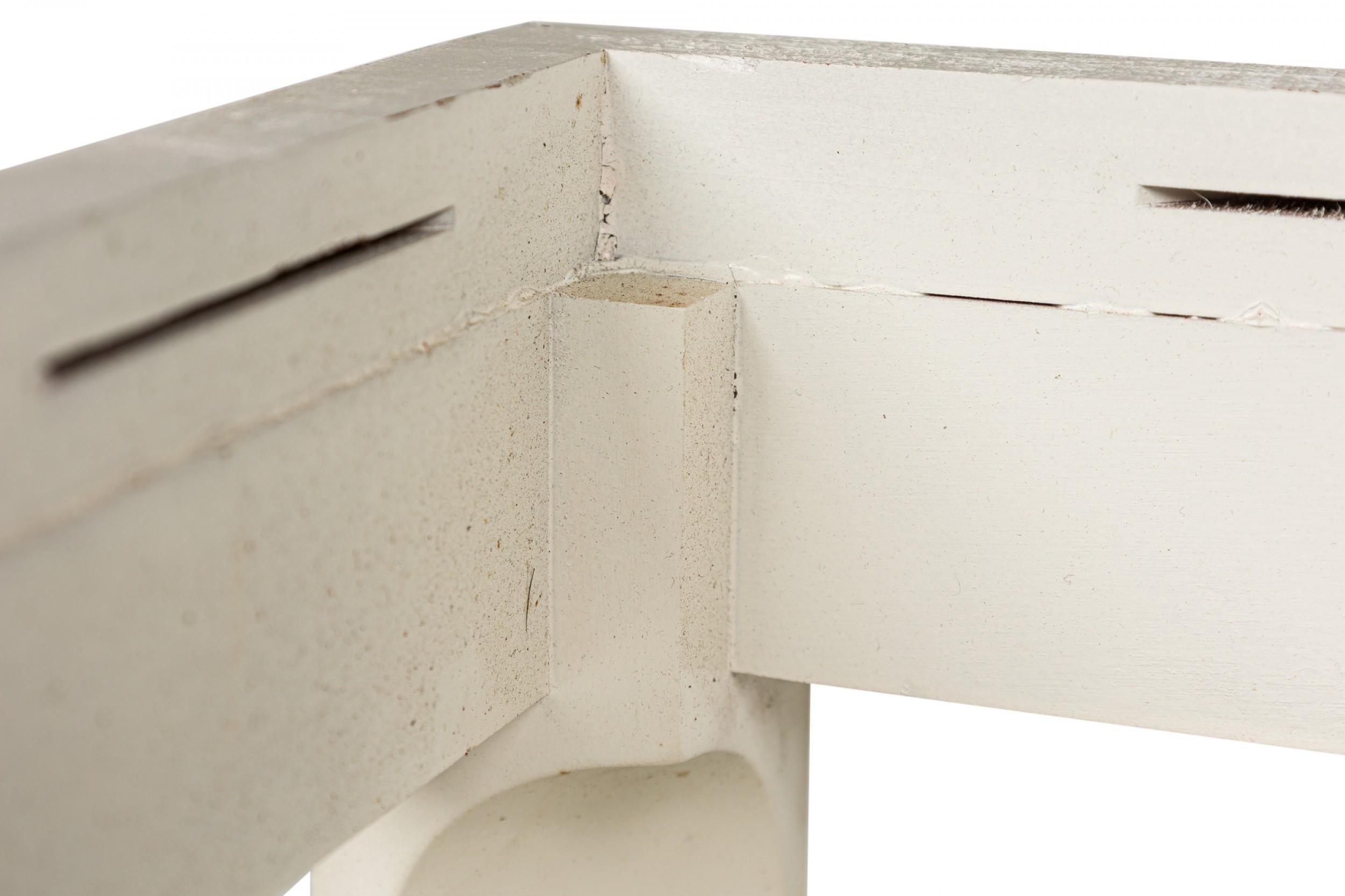 Paul Frankl für Johnson Furniture Company: schwarzes und weißes Kork- und Holzendeckel  im Angebot 3