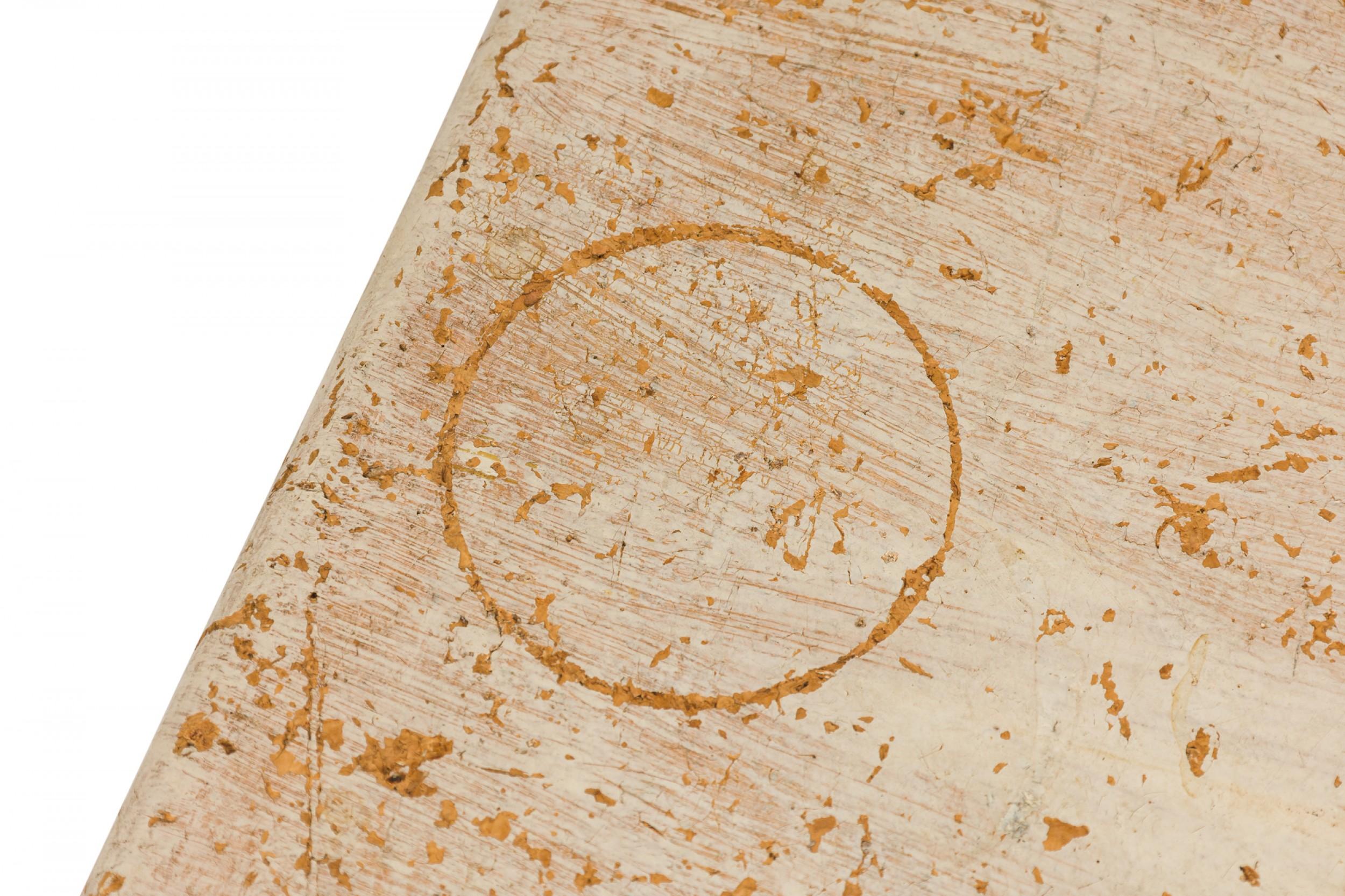 Paul Frankl para Johnson Furniture Company Mesa auxiliar y auxiliar de corcho y caoba Desconocido en venta