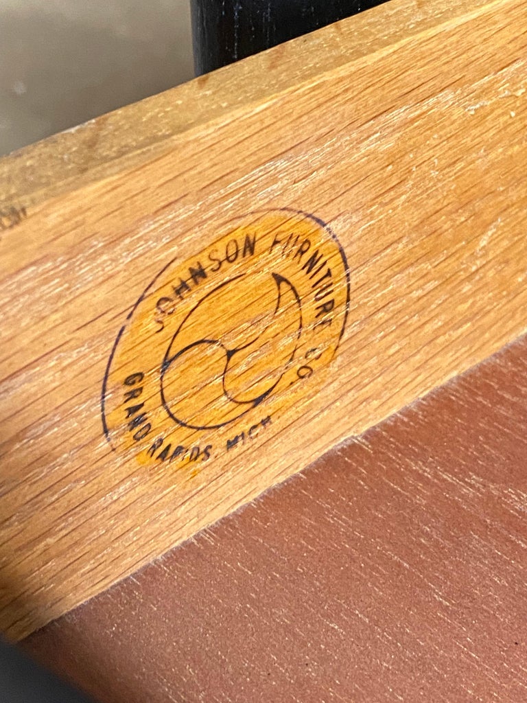 Paul Frankl for Johnson Furniture Company Ebonized and Limed End Tables