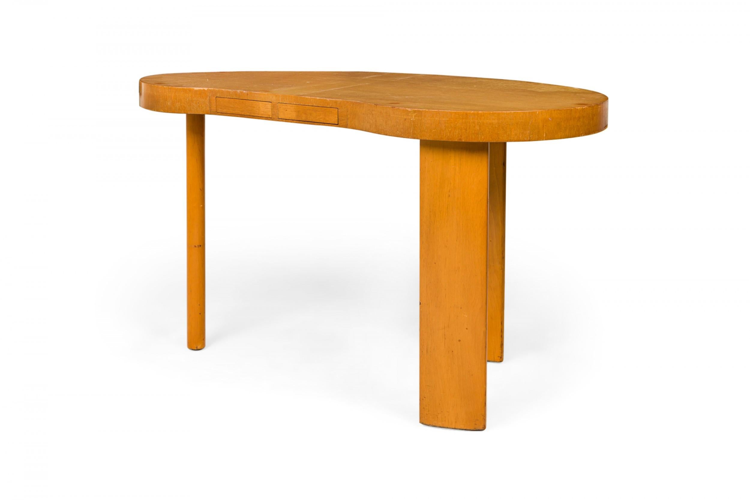 Paul Frankl für Johnson Furniture Company  Pallet'' Holz-Schreibtisch (Moderne der Mitte des Jahrhunderts) im Angebot