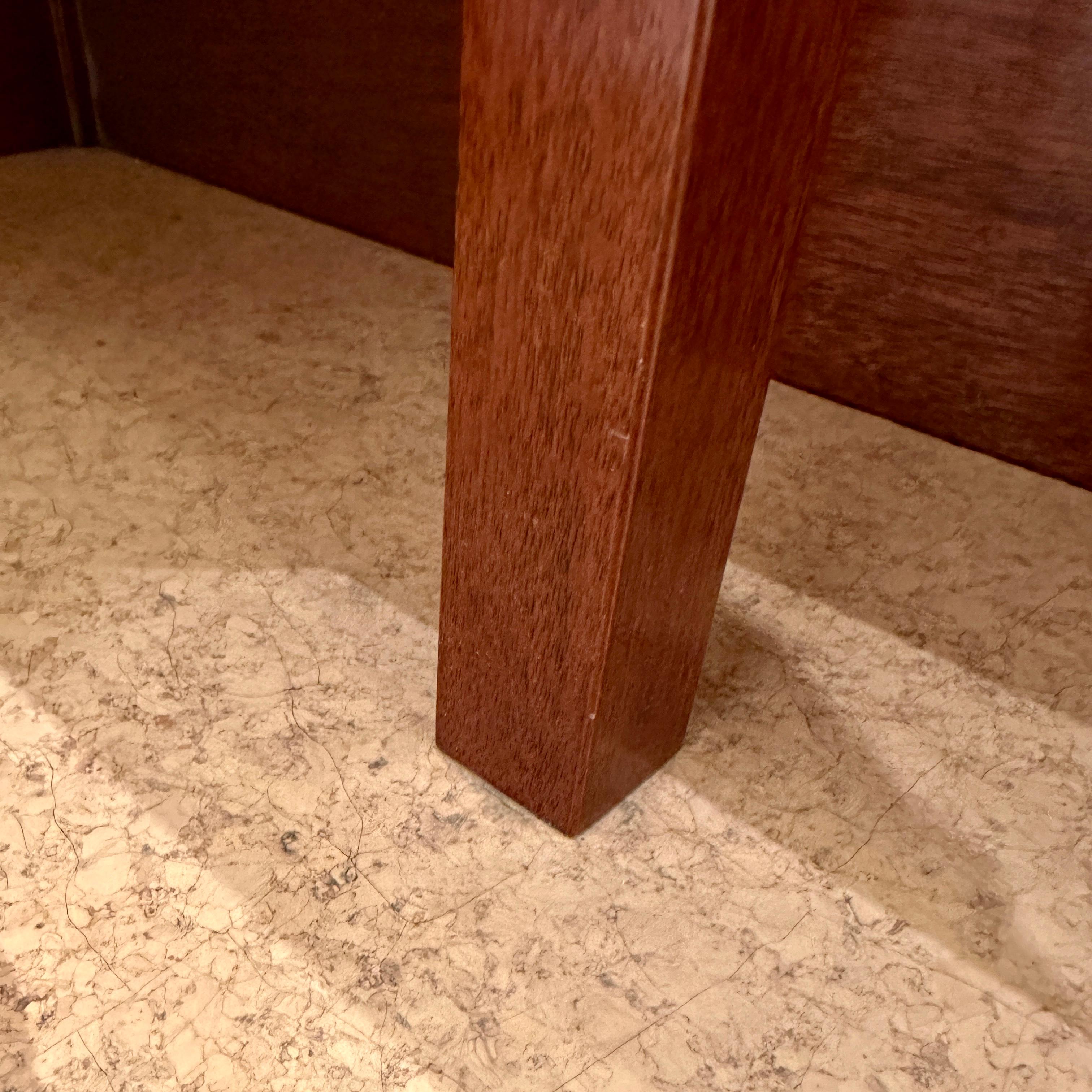 Table d'angle en liège et acajou de Paul Frankl pour Johnson Furniture, vers 1951 en vente 4