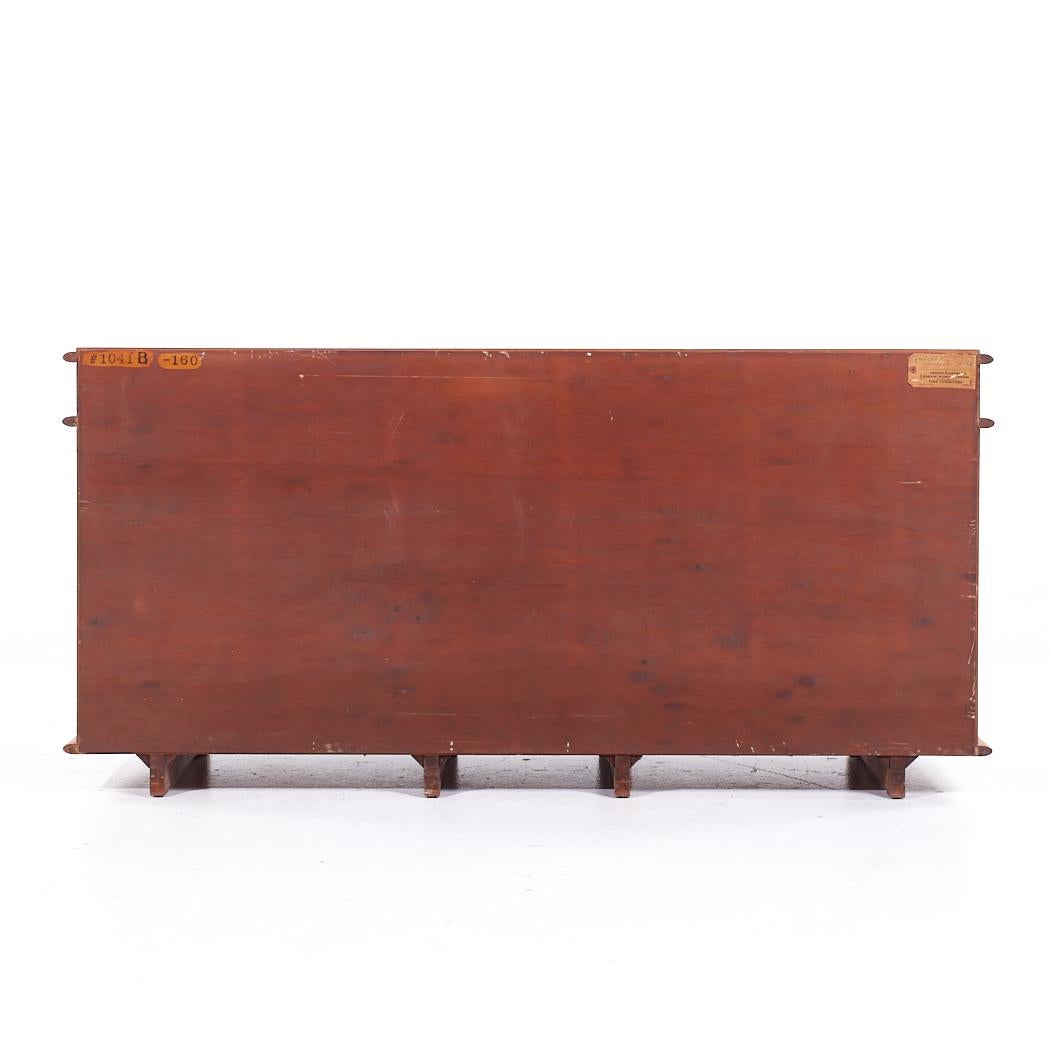 Paul Frankl for Johnson Furniture Commode Station Wagon en cuir, bouleau et érable MCM Bon état - En vente à Countryside, IL