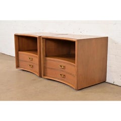 Paul Frankl for Johnson Furniture Mid-Century Modern Nightstands, Circa 1950s