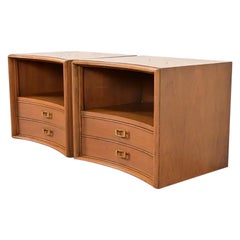 Paul Frankl per Johnson Furniture Comodini moderni del medio secolo, CIRCA 1950