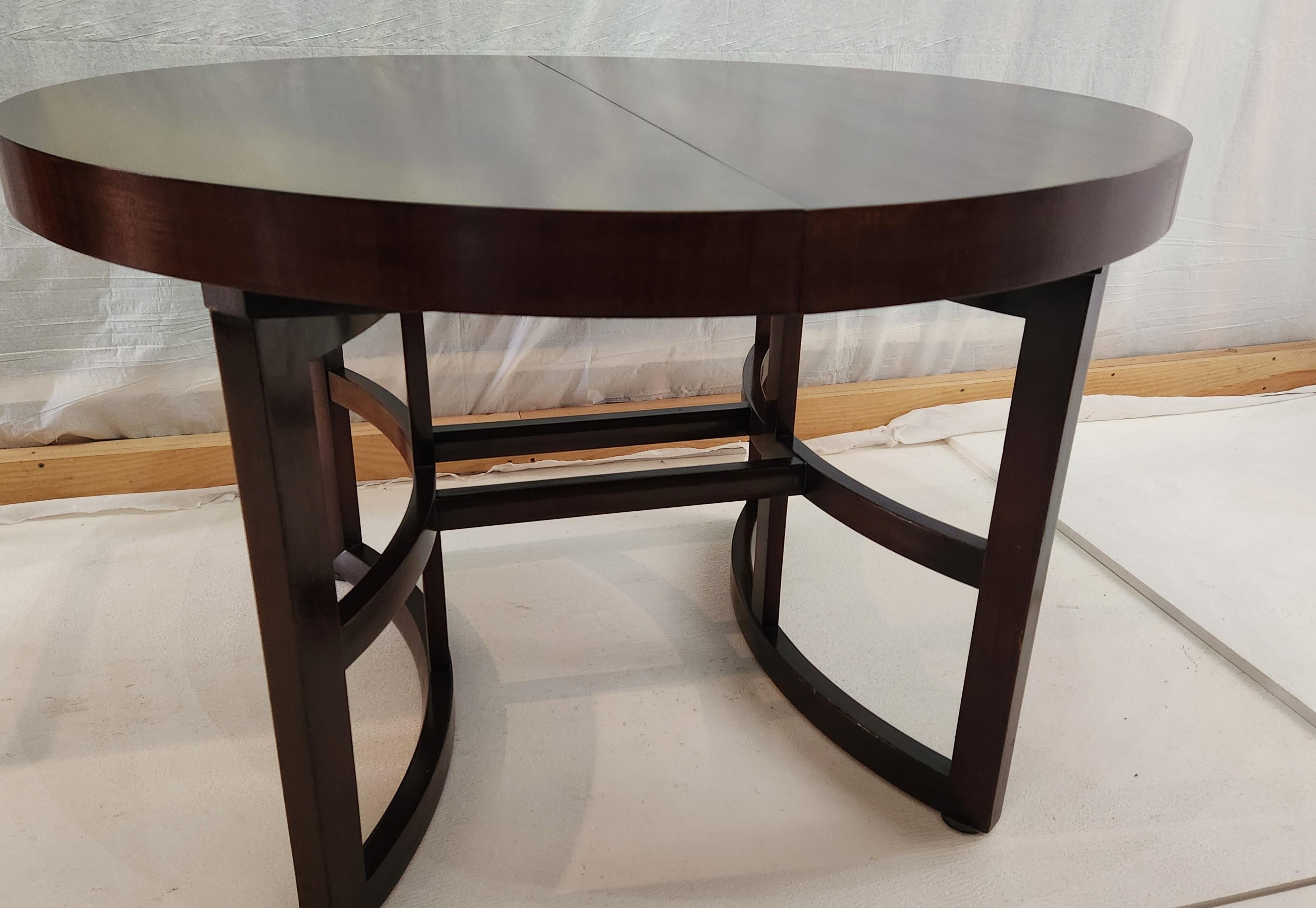 Noyer I Frankl John Stuart Table à manger extensible en noyer Johnson Furniture 1950s en vente
