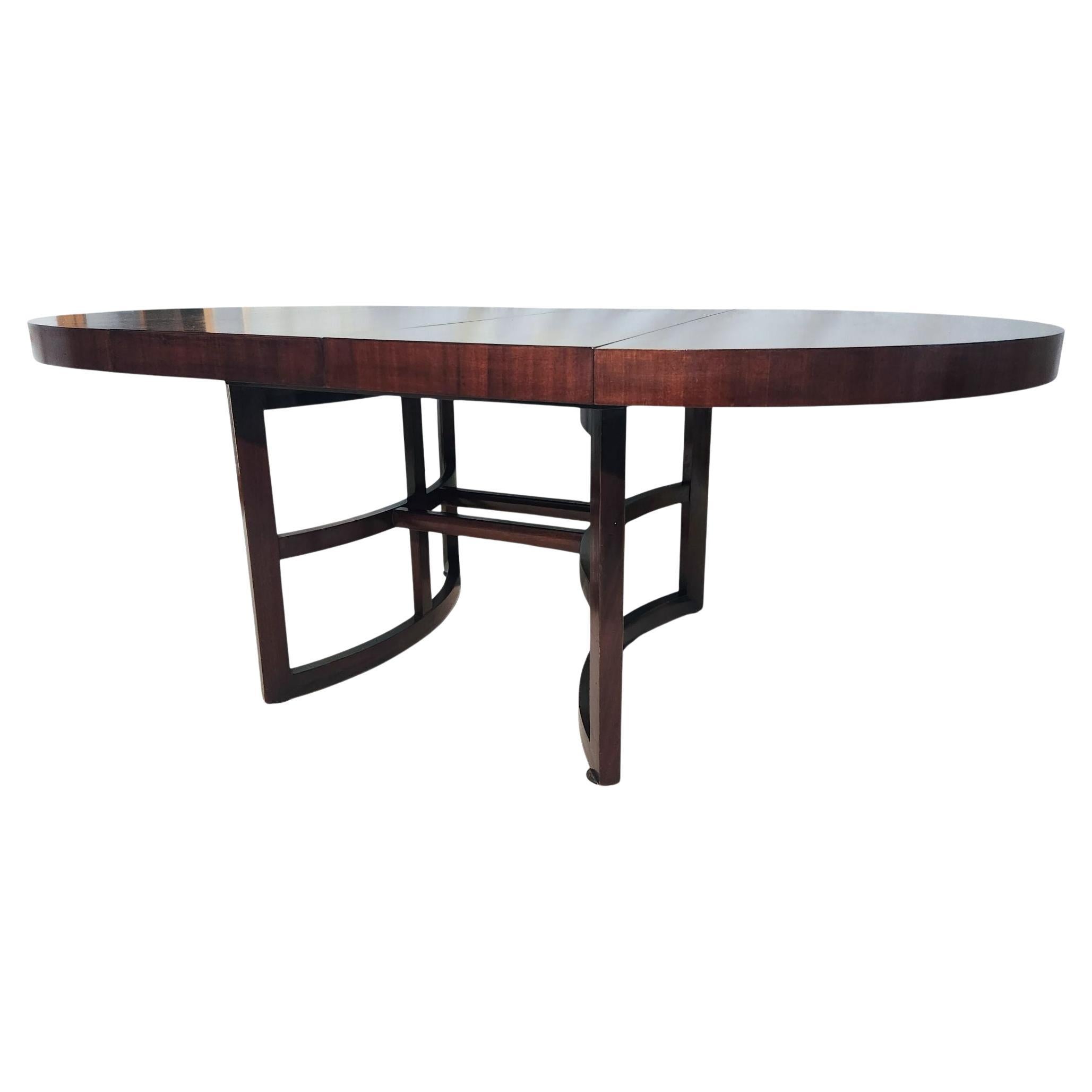 Paul Frankl John Stuart Tavolo da pranzo espandibile in noce John Johnson Furniture 1950s