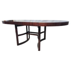 Paul Frankl John Stuart Walnut Expandable Dining Table Johnson Furniture 1950s