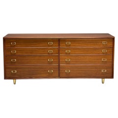 Paul Frankl, John Stuart, Mid-Century Modern, Dresser, Walnut, Brass, USA, 1950s