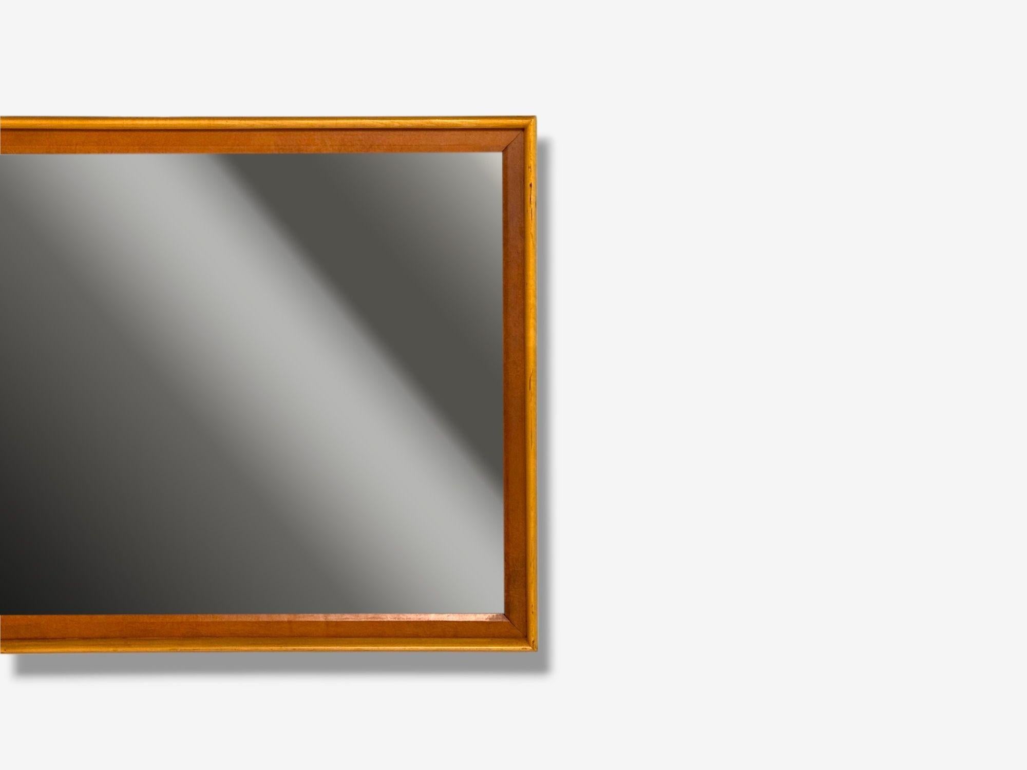 Paul Frankl, John Stuart, Mid-Century Modern, Large Station Wagon Mirror, 1950s Bon état - En vente à Manhasset, NY
