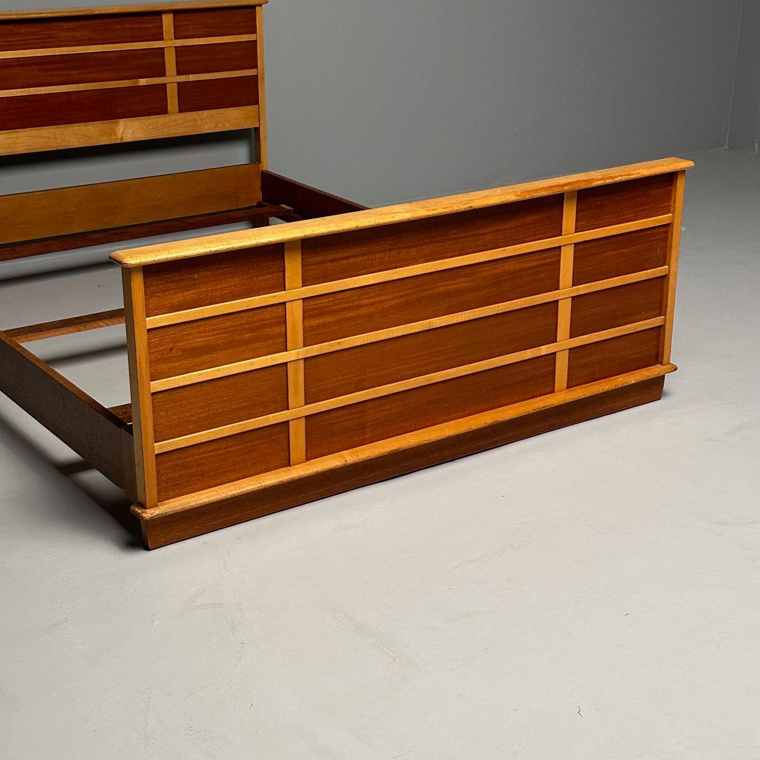 Paul Frankl, Johnson Furniture, Mid-Century Modern, Station Wagon Bedframe For Sale 4
