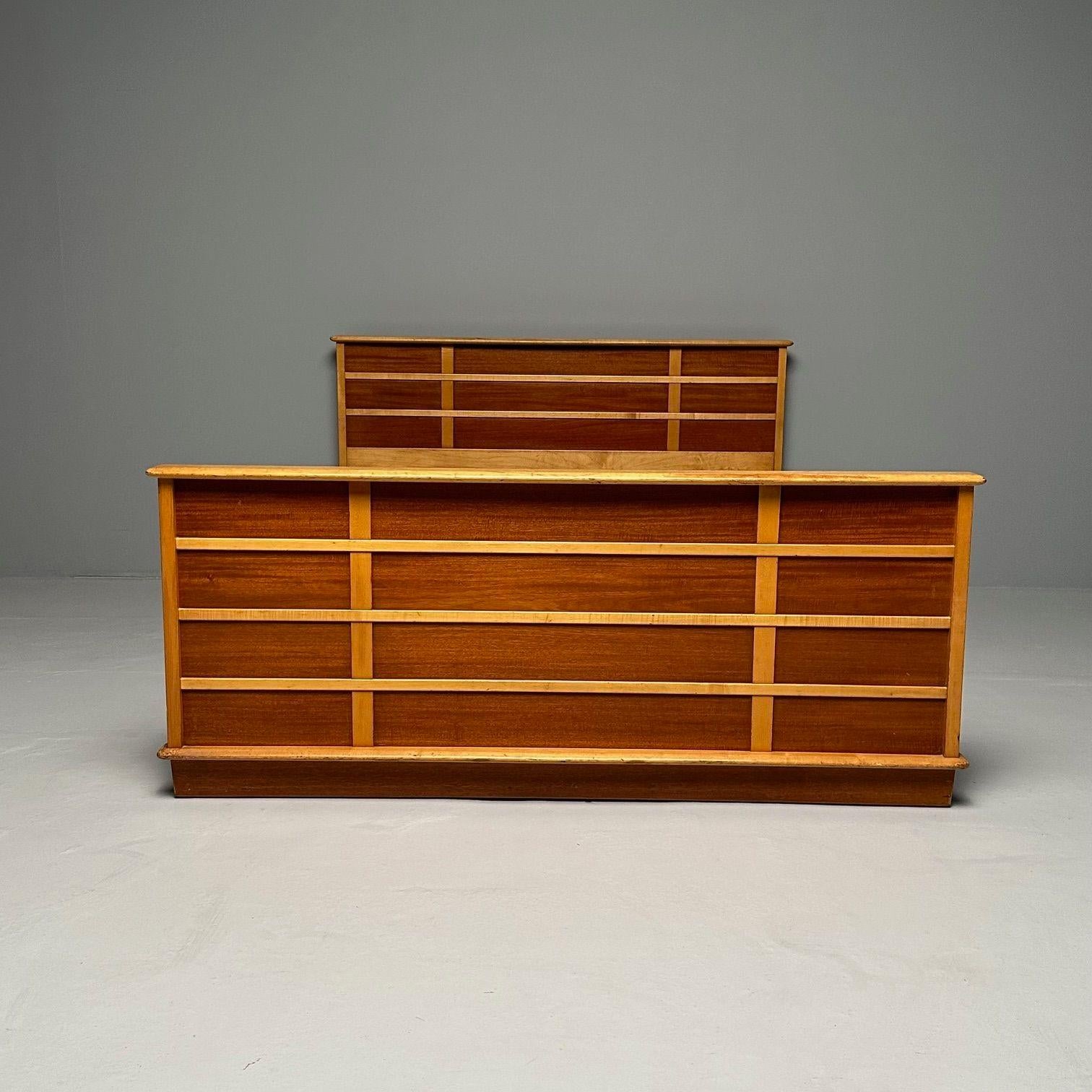 Paul Frankl, Johnson Furniture, Mid-Century Modern, Station Wagon Bedframe For Sale 2