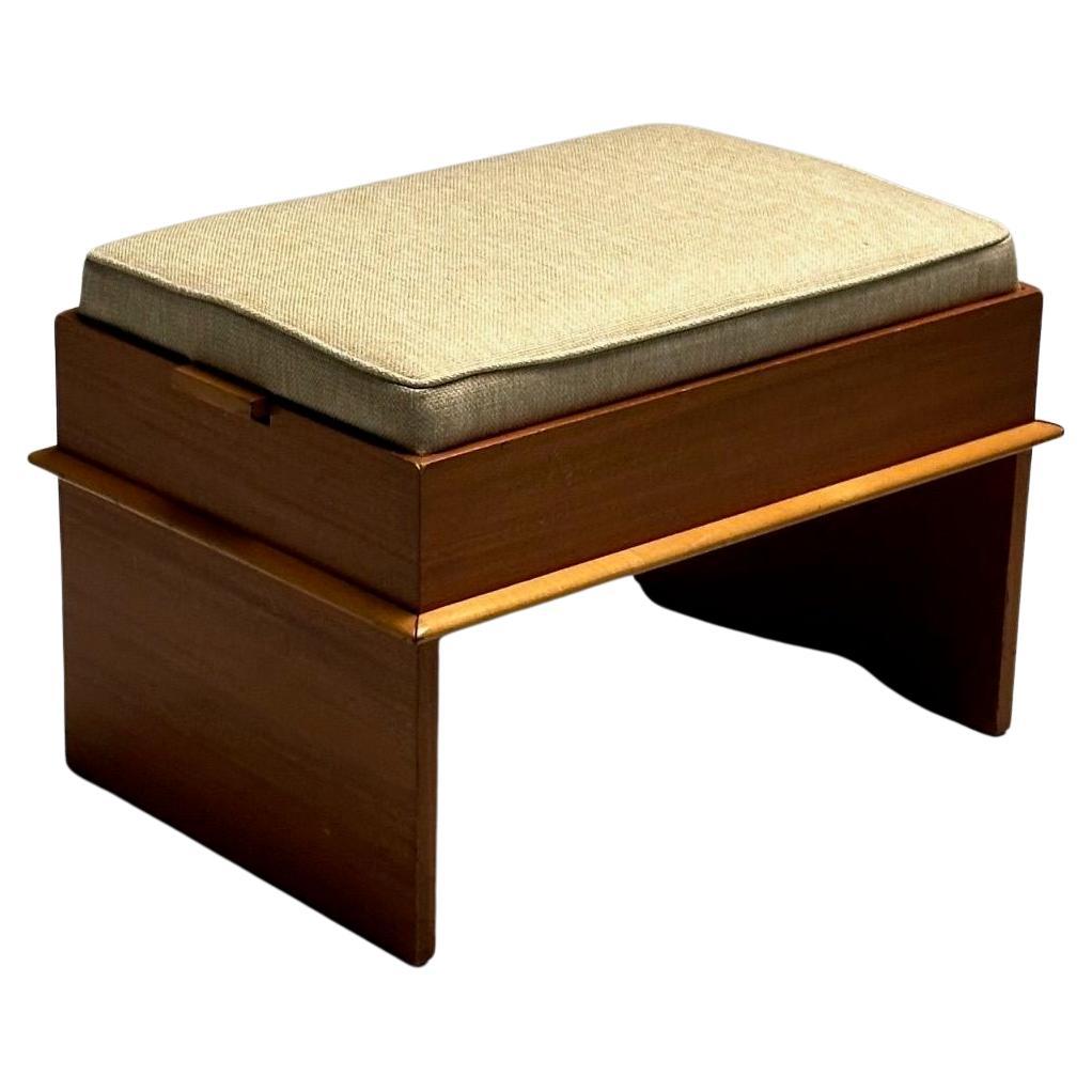 Paul Frankl, Johnson Furniture, Panchina Station Wagon, acero di rocca, tessuto, anni '50