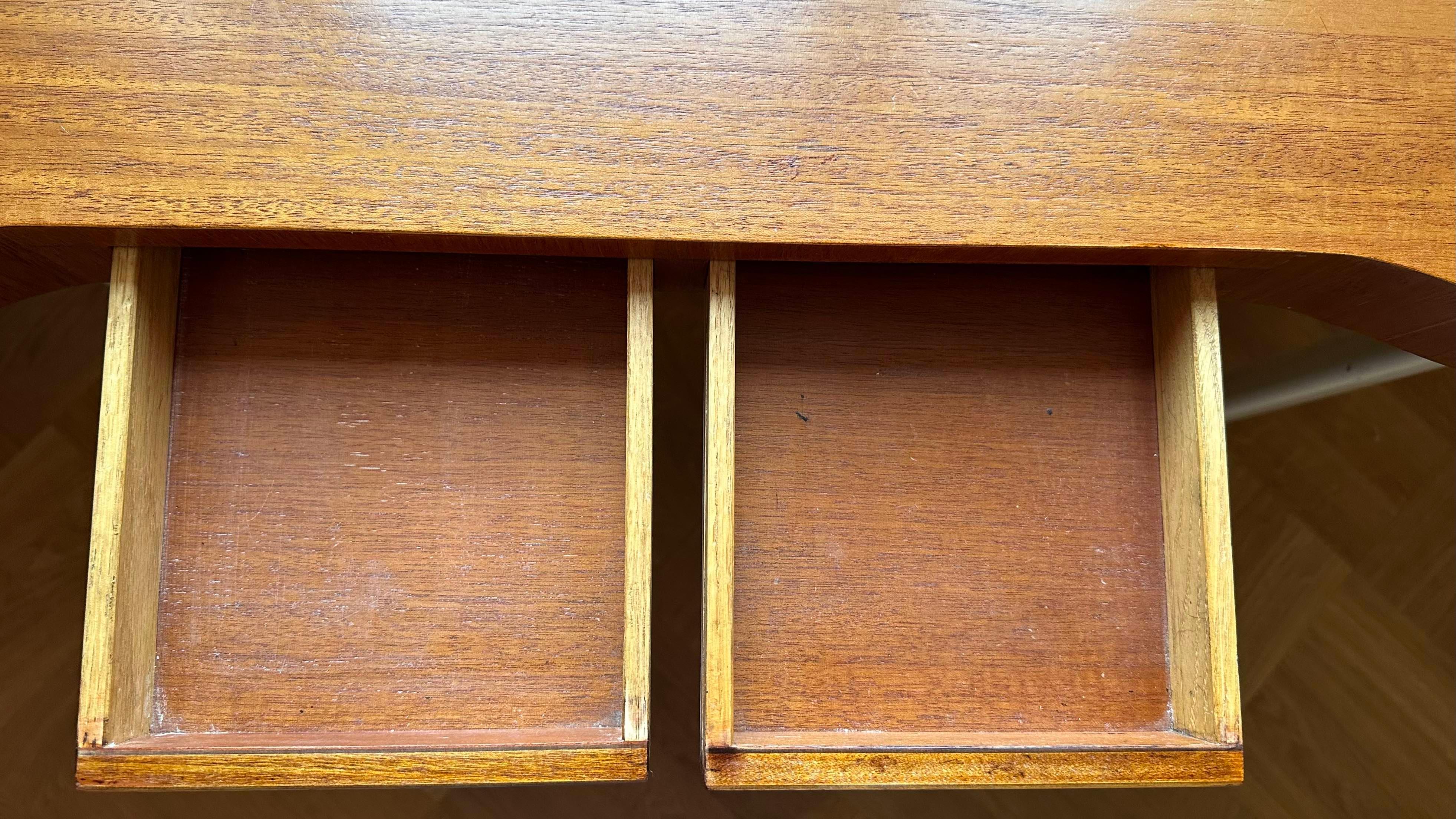 Mid-Century Modern Paul Frankl Kidney Desk for Johnson Furniture For Sale
