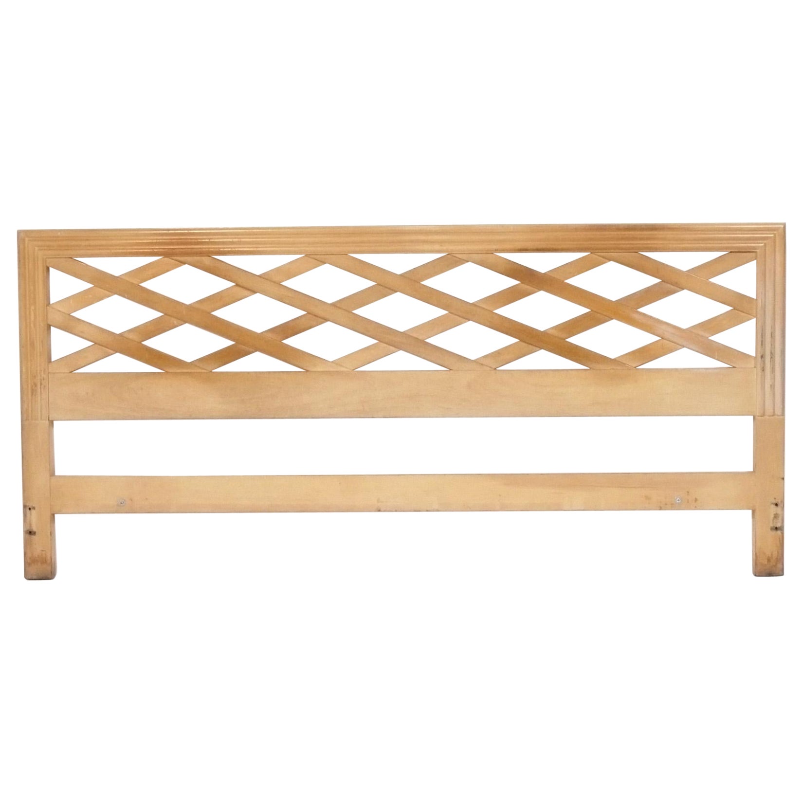 Paul Frankl King Size Headboard Bed Refinished Your Choice of Color Mid Century For Sale