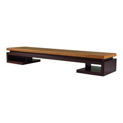 Paul Frankl Long Rectangular Cork Coffee Table for Johnson Furniture Co.