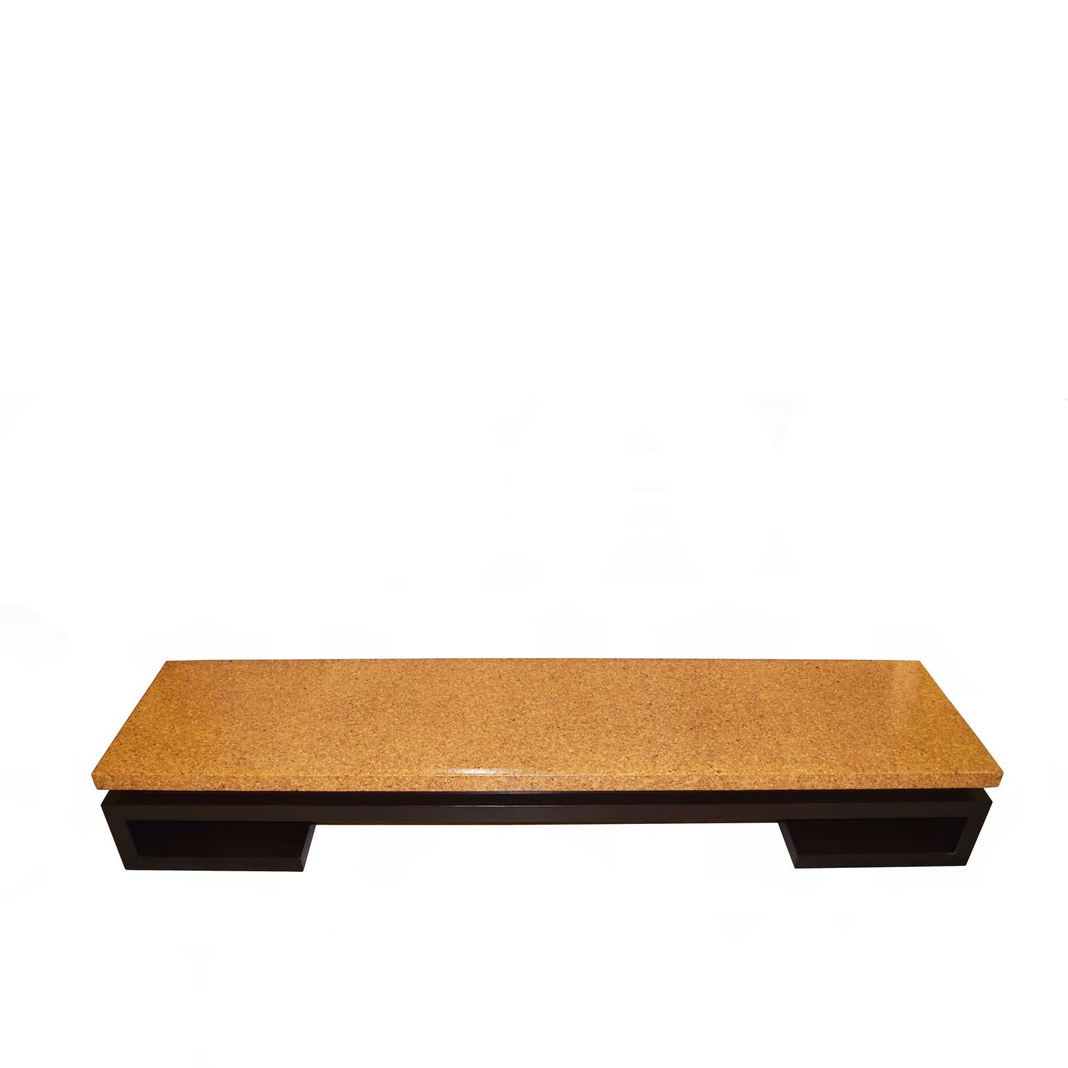 Modern Paul Frankl Low Cork Table/Bench 1940’s Fot Johnson Furniture Co. For Sale