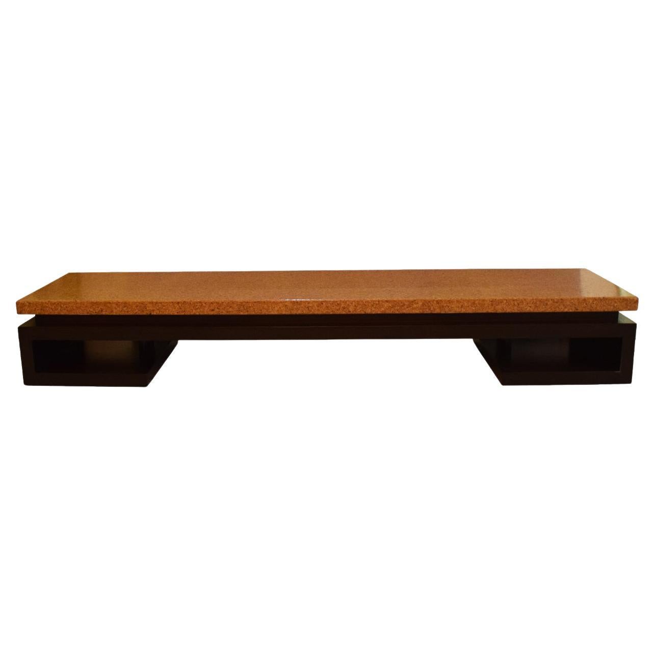 Paul Frankl Low Cork Table/Bench 1940’s Fot Johnson Furniture Co. For Sale
