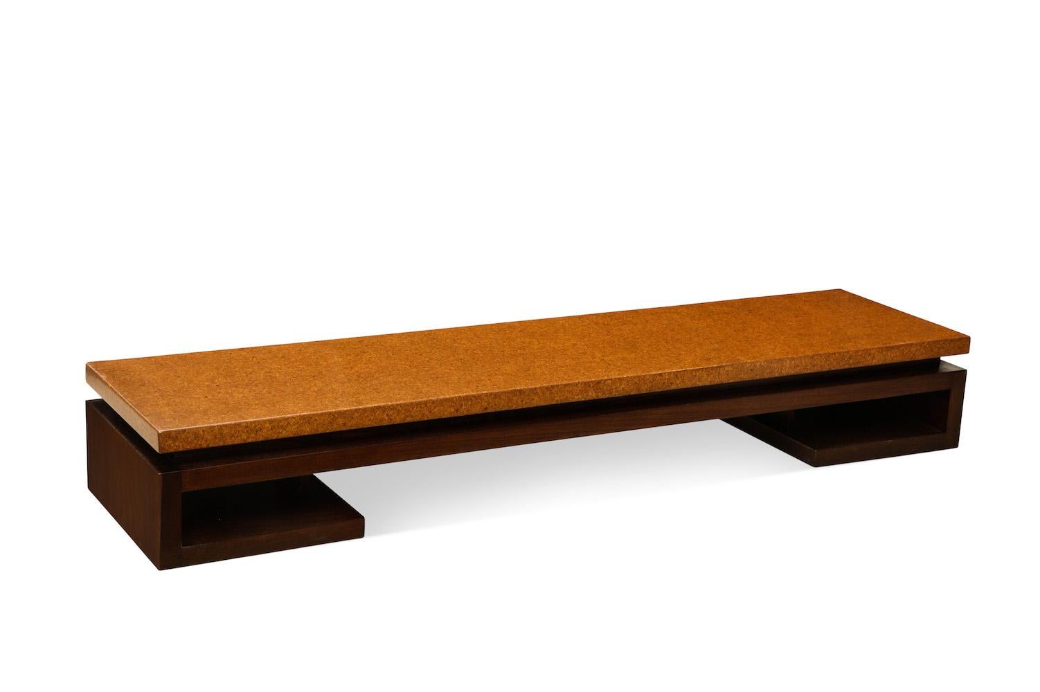 Modern Paul Frankl Low Cork Table