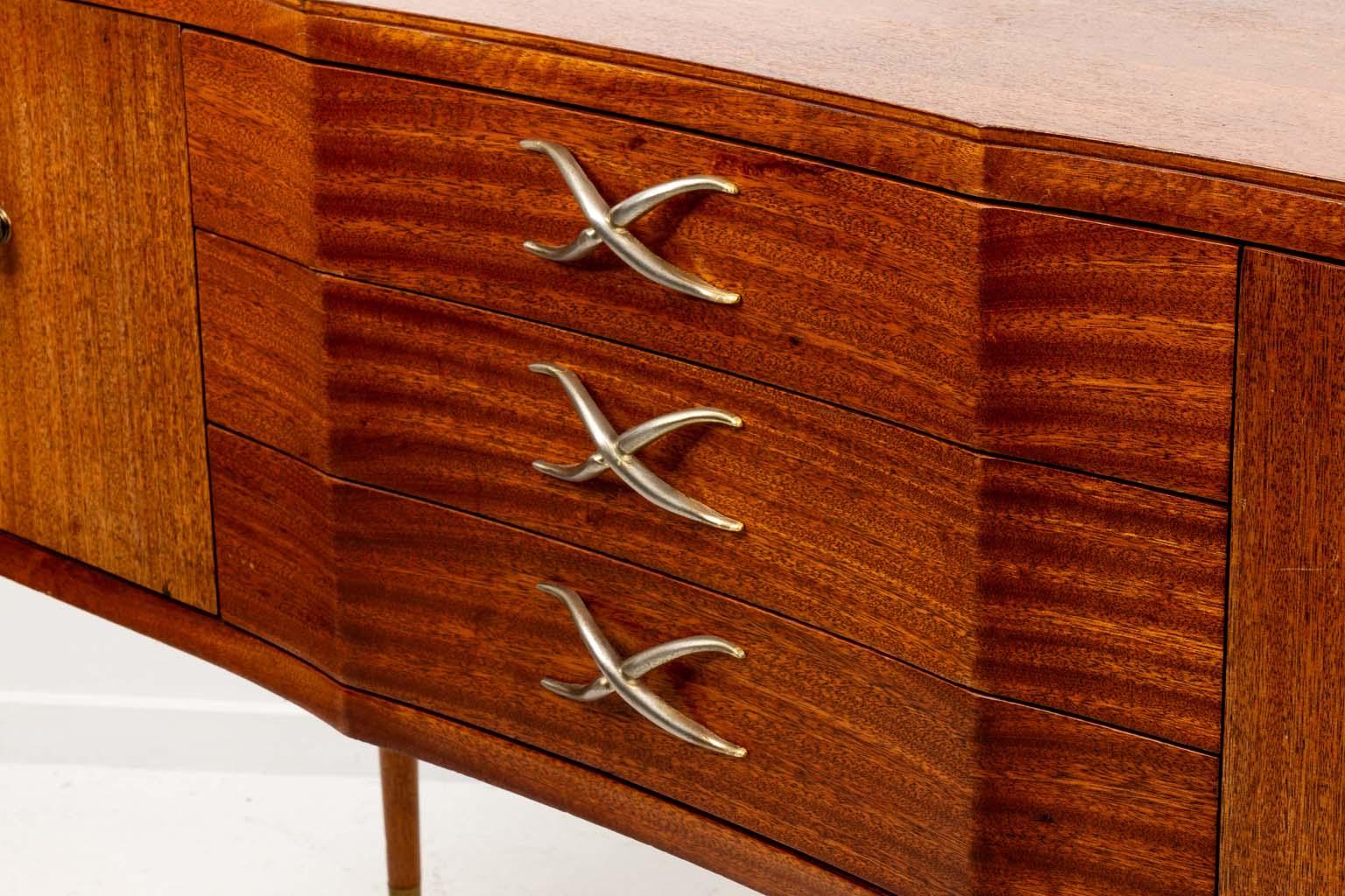 Paul Frankl Mahogony Side Board For Sale 3
