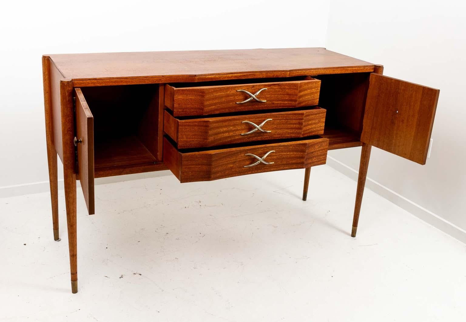 American Paul Frankl Mahogony Side Board For Sale