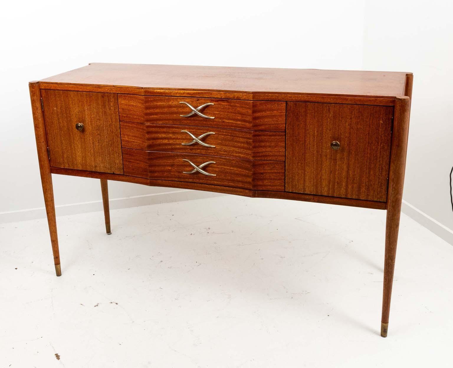 Paul Frankl Mahogony Side Board For Sale 2