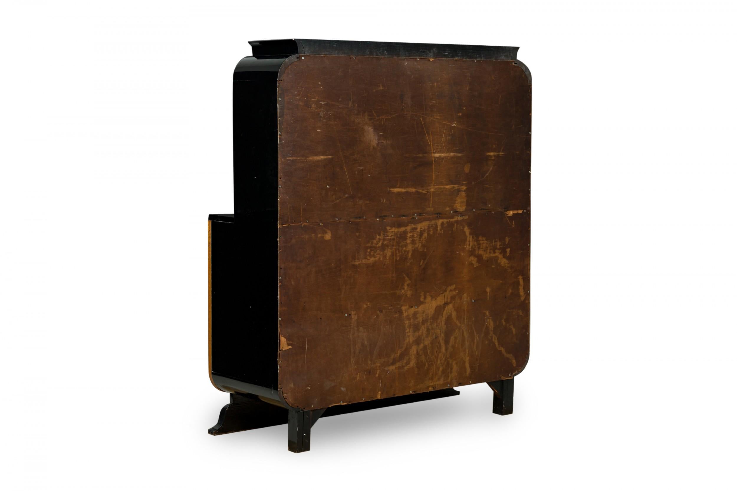 Americano Paul Frankl Credenza americana di metà secolo con sovrastruttura e cassettiera in vendita