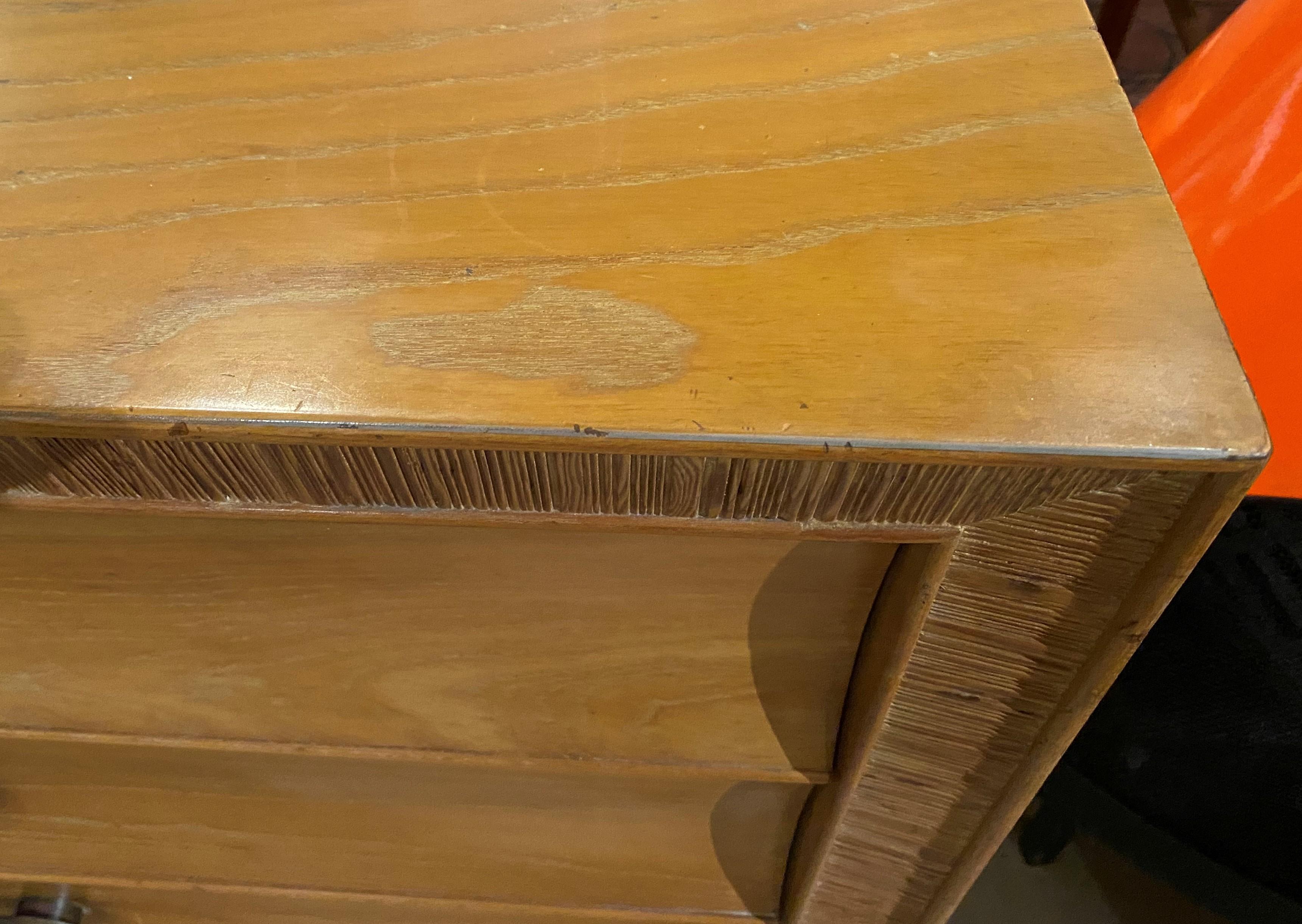 Paul Frankl Mid Century Eight-Drawer Oak Dresser for Brown-Saltman 3