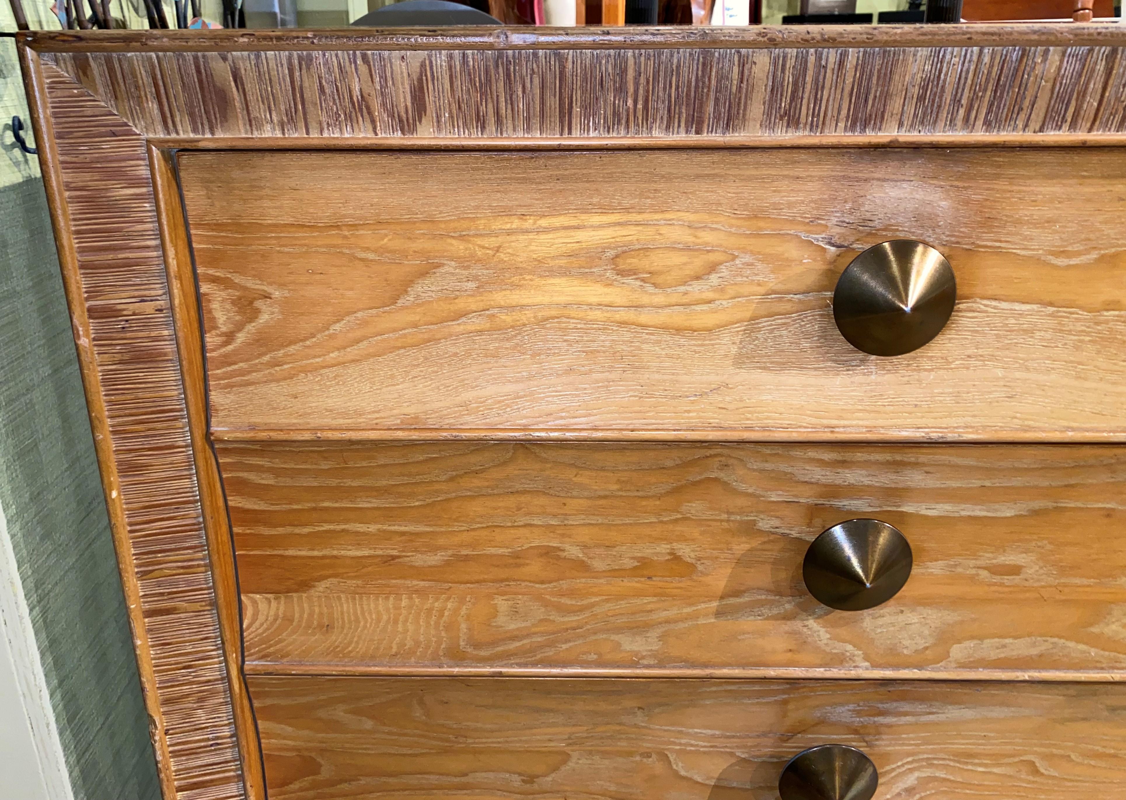 Mid-Century Modern Paul Frankl Mid Century Eight-Drawer Oak Dresser for Brown-Saltman