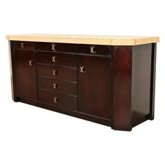 Paul Frankl: Sideboard im Mid-Century-Modern-Stil aus Mahagoni  Circa 1950er Jahre