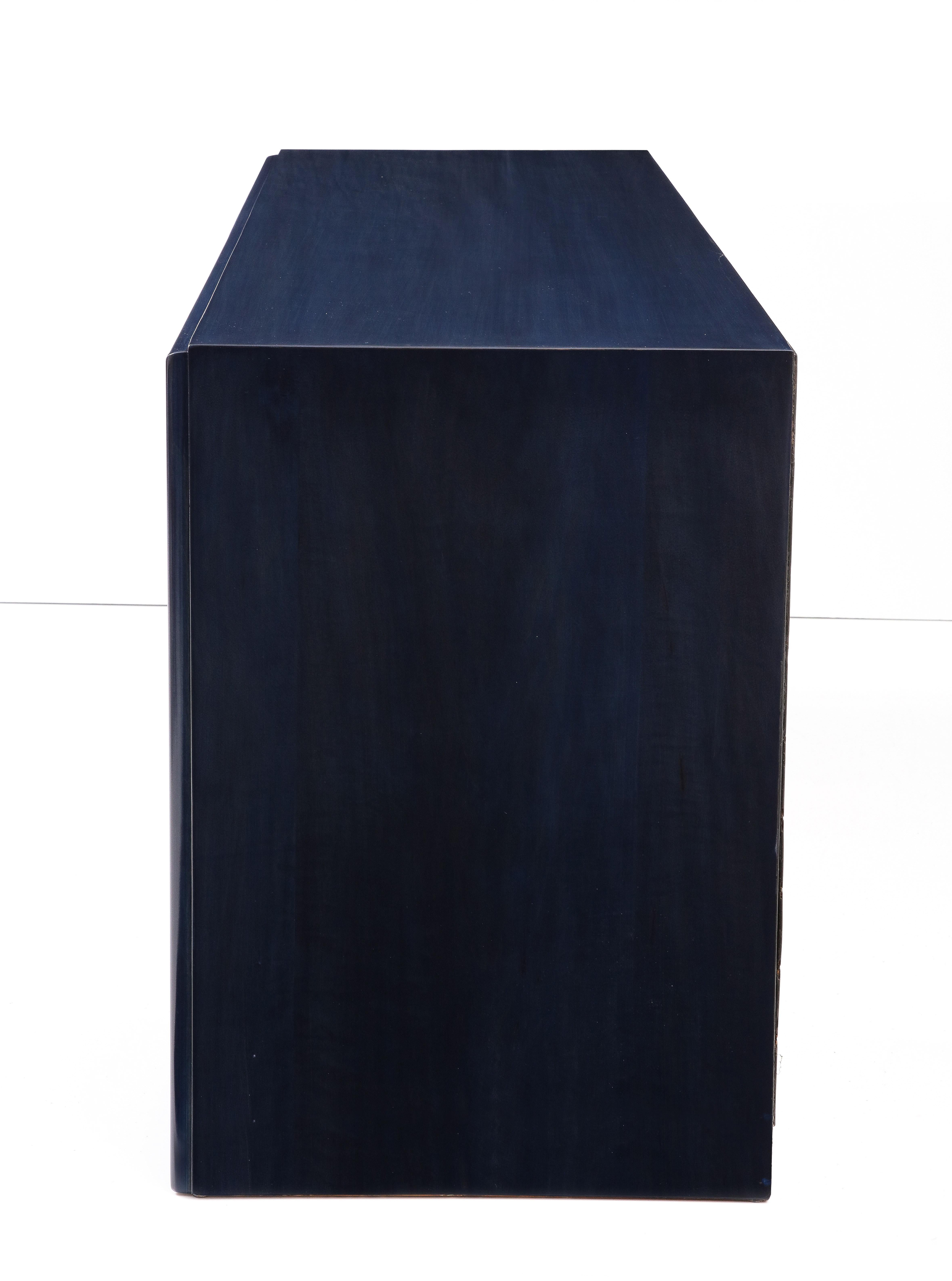 American Paul Frankl Midnight Blue Stained Dresser