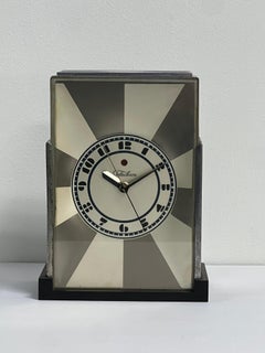 Paul Frankl Modernique Art Deco Clock per Telechron